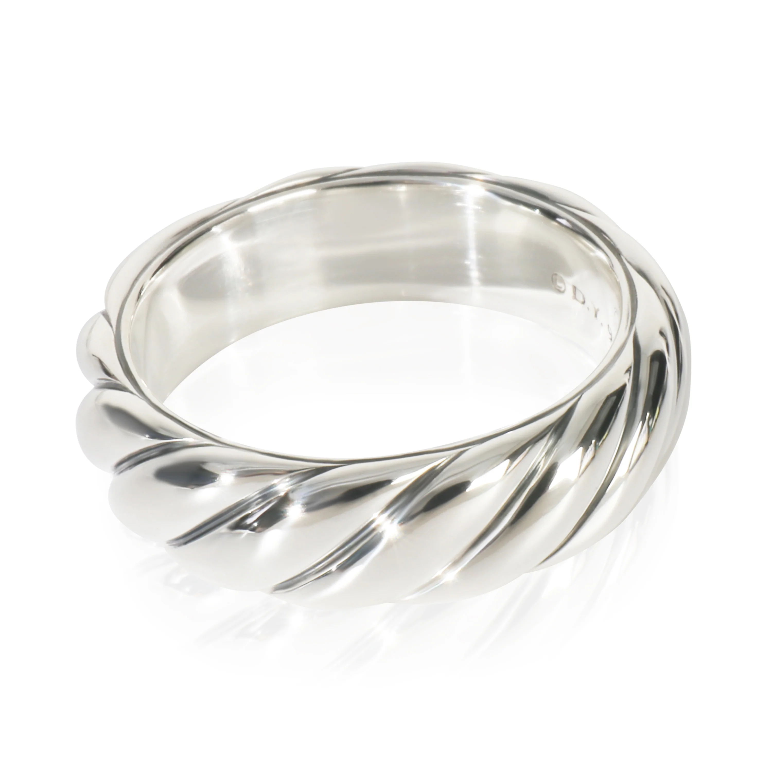 Sterling Silver  Sculpted Cable Ring - Image 2