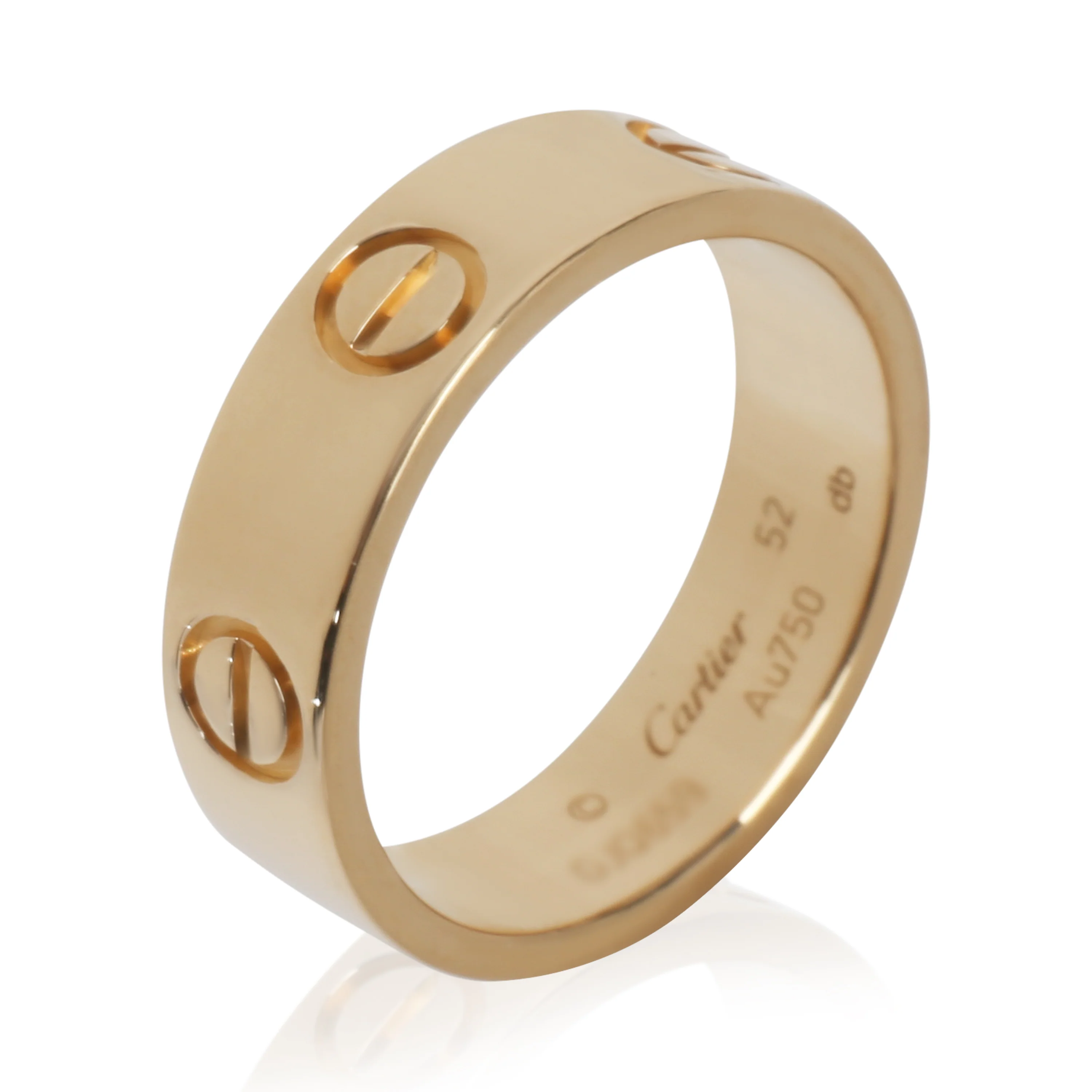 Yellow Gold  Love Ring - Image 4