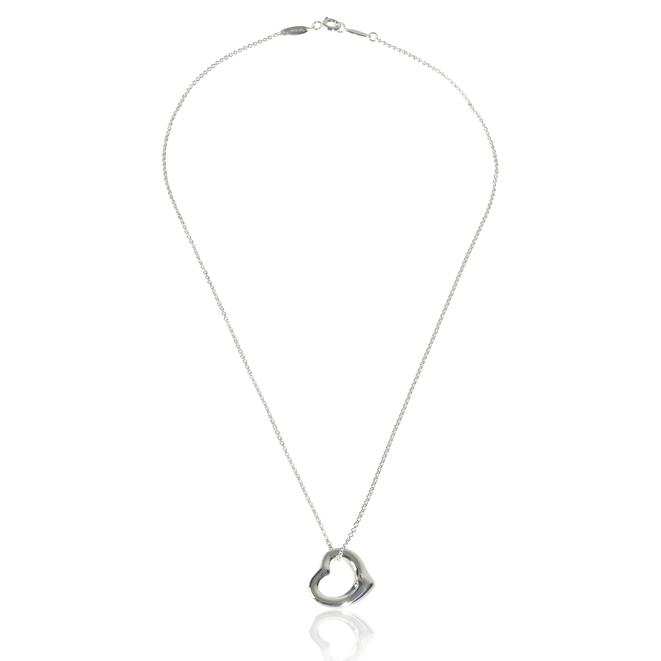 Sterling Silver  Elsa Peretti Open Heart Pendant - Image 3