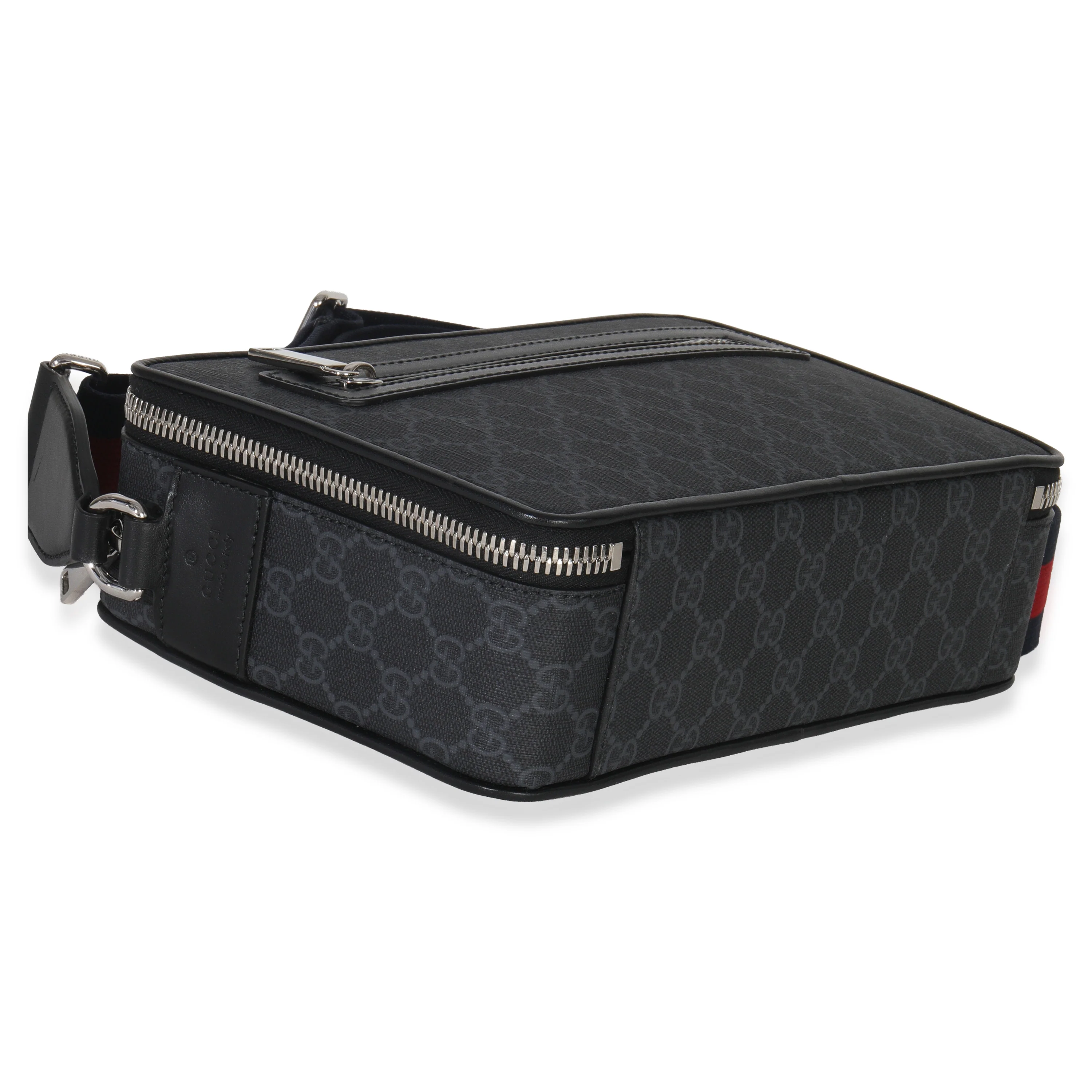 Black GG Supreme Canvas Web Crossbody - Image 7