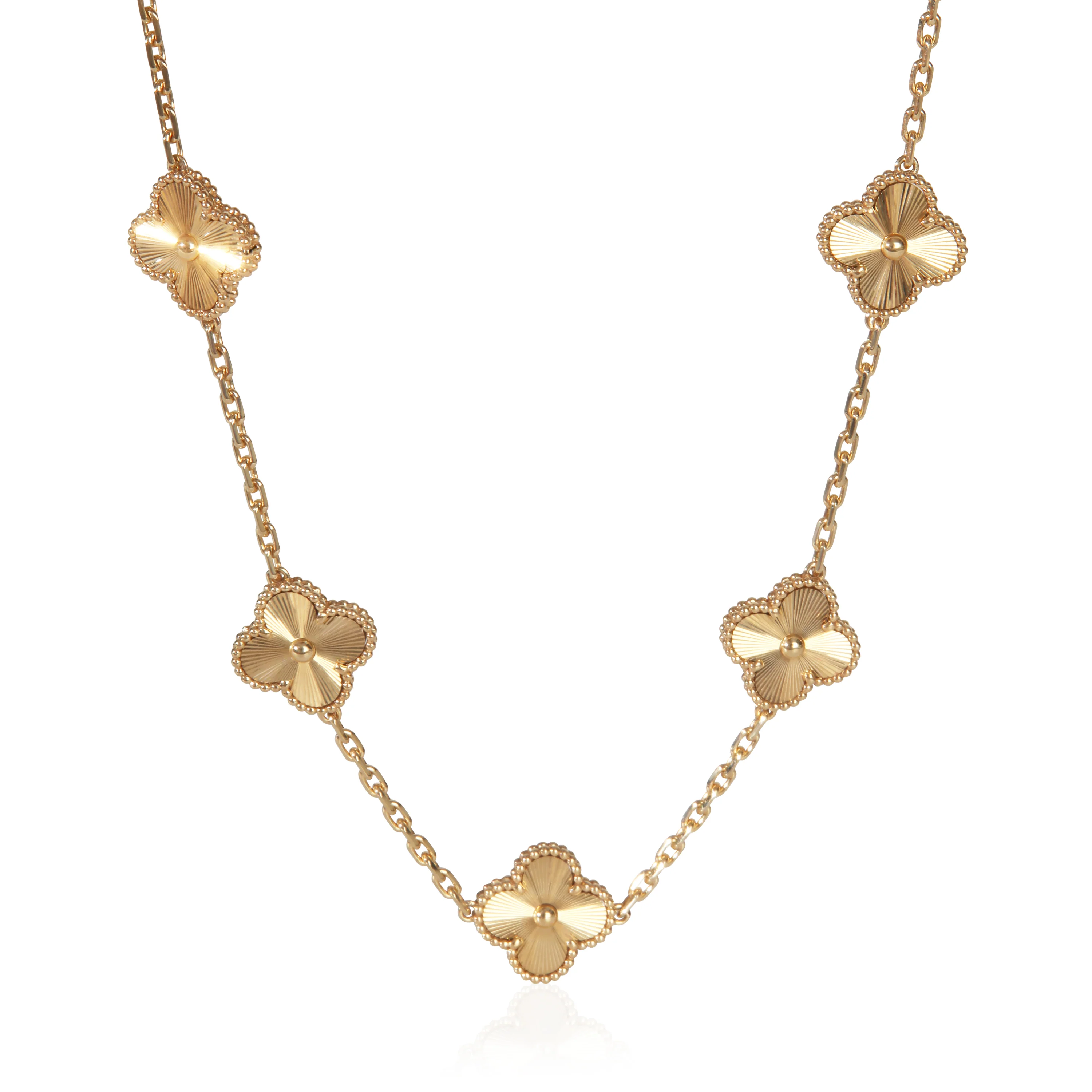 Yellow Gold  Vintage Alhambra Necklace