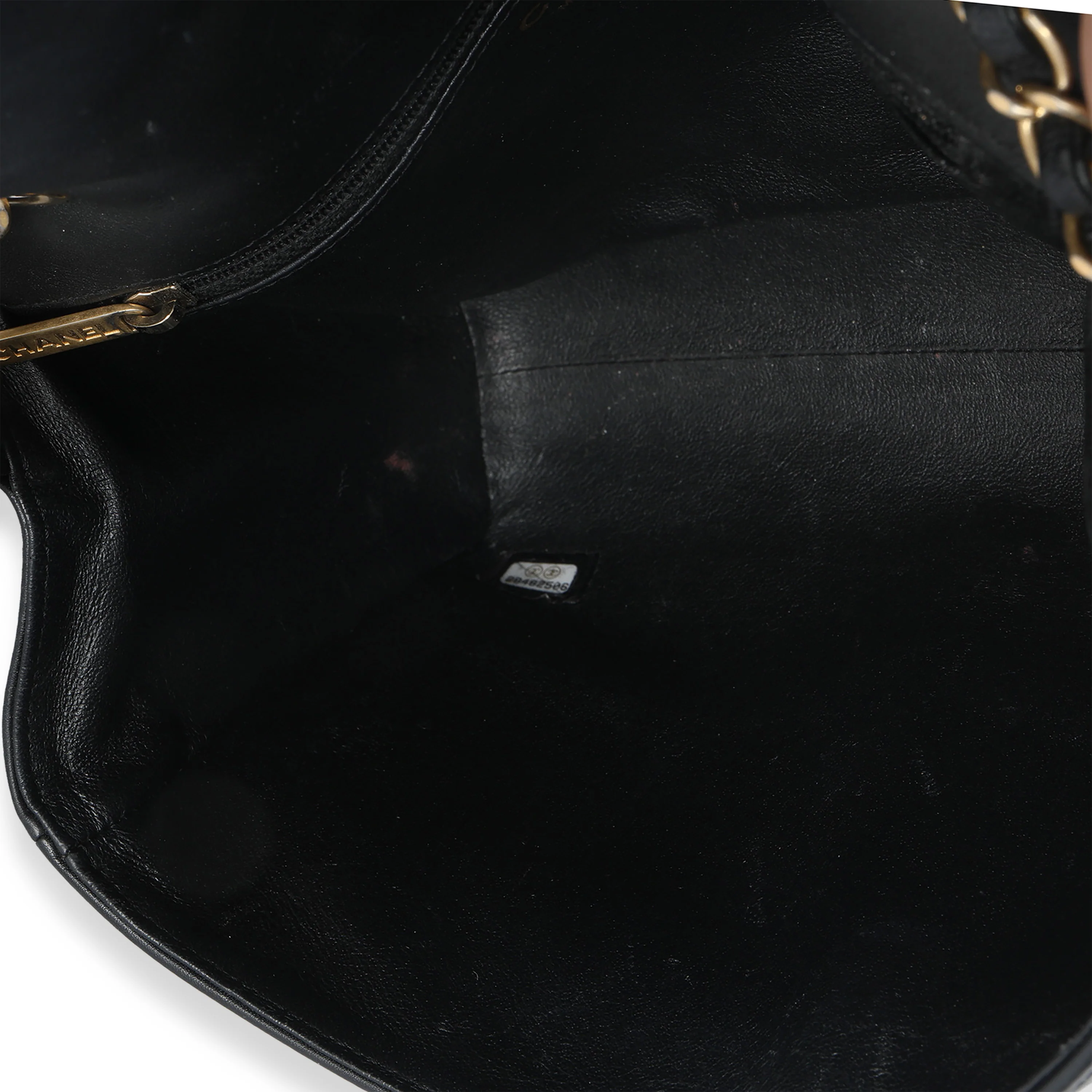 Black Calfskin Chevron Small In The City Bag - Image 9