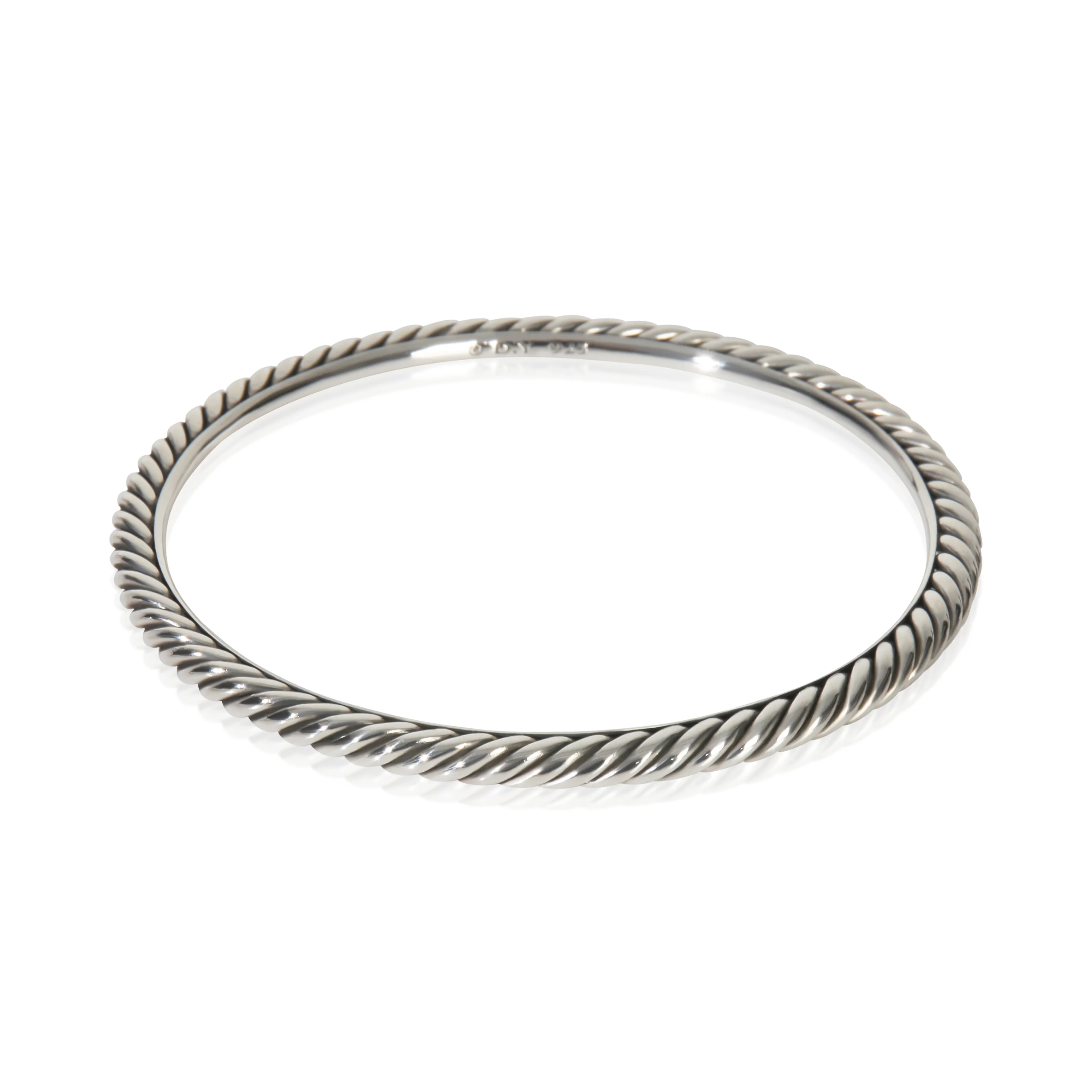 Sterling Silver  Cable Slip On Bracelet - Image 2