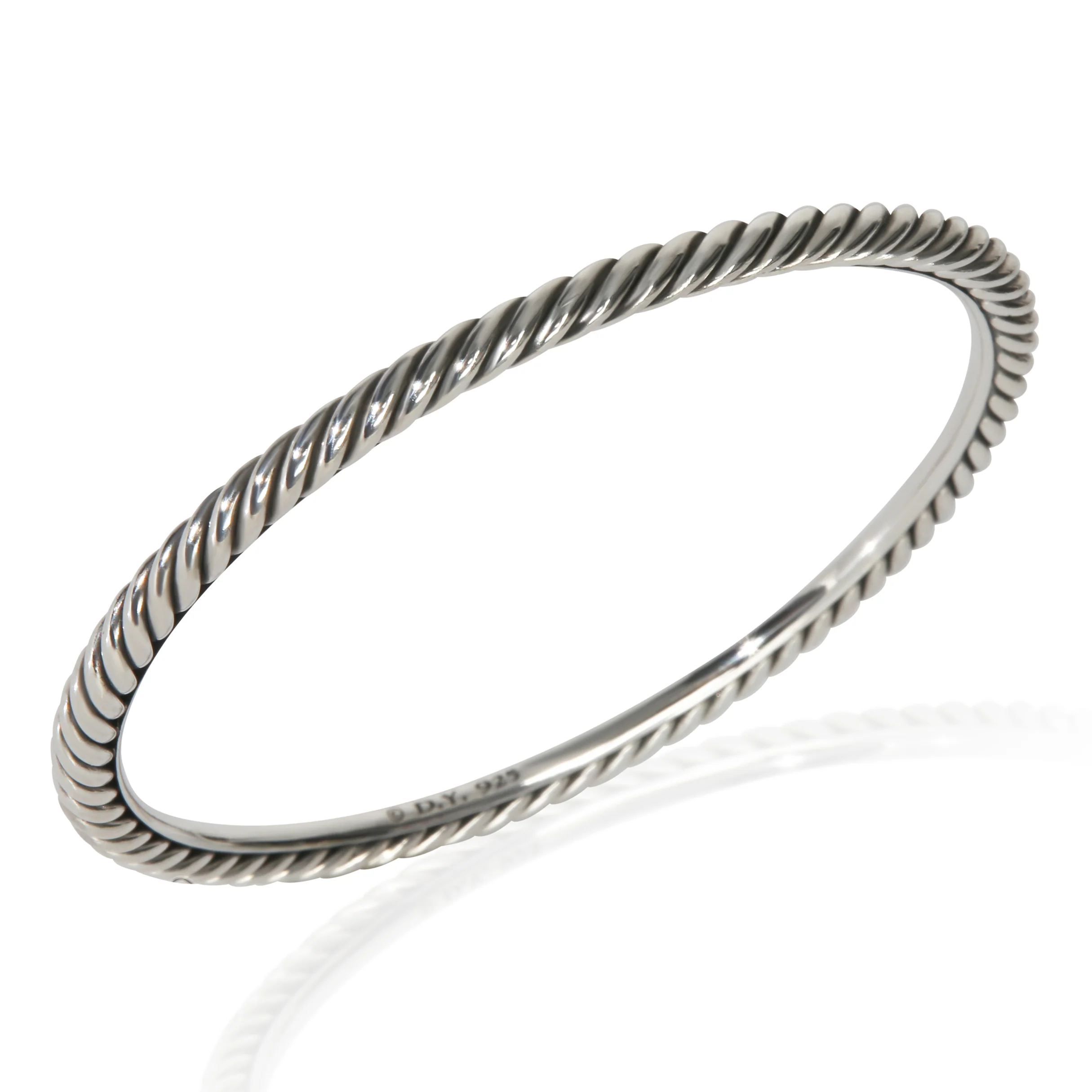 Sterling Silver  Cable Slip On Bracelet - Image 3