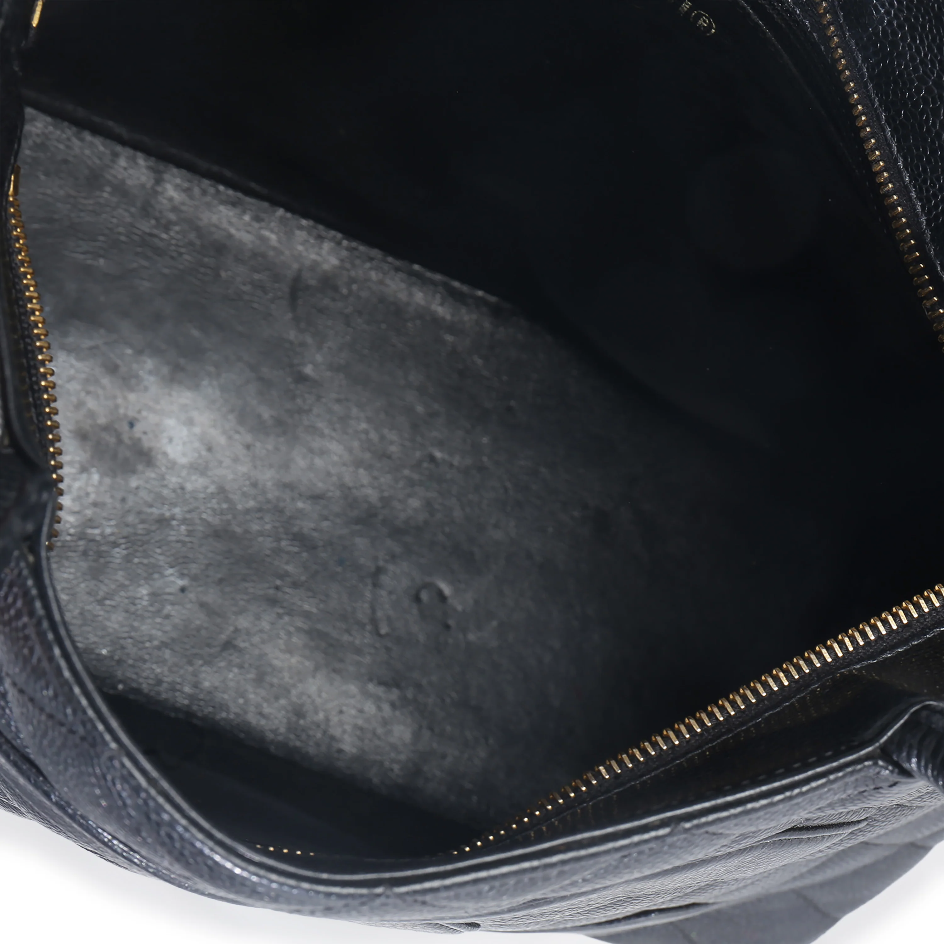 Vintage Black Quilted Caviar Medallion Tote - Image 8