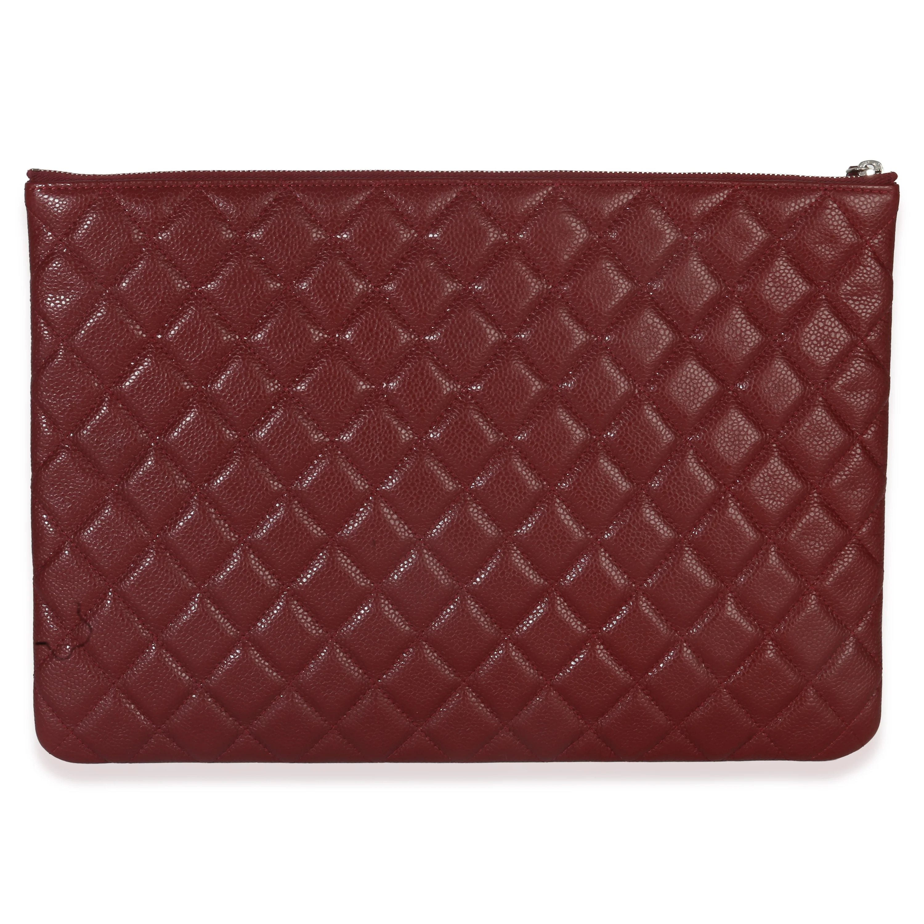 Red Quilted Caviar Large Classic O-Case - Image 4