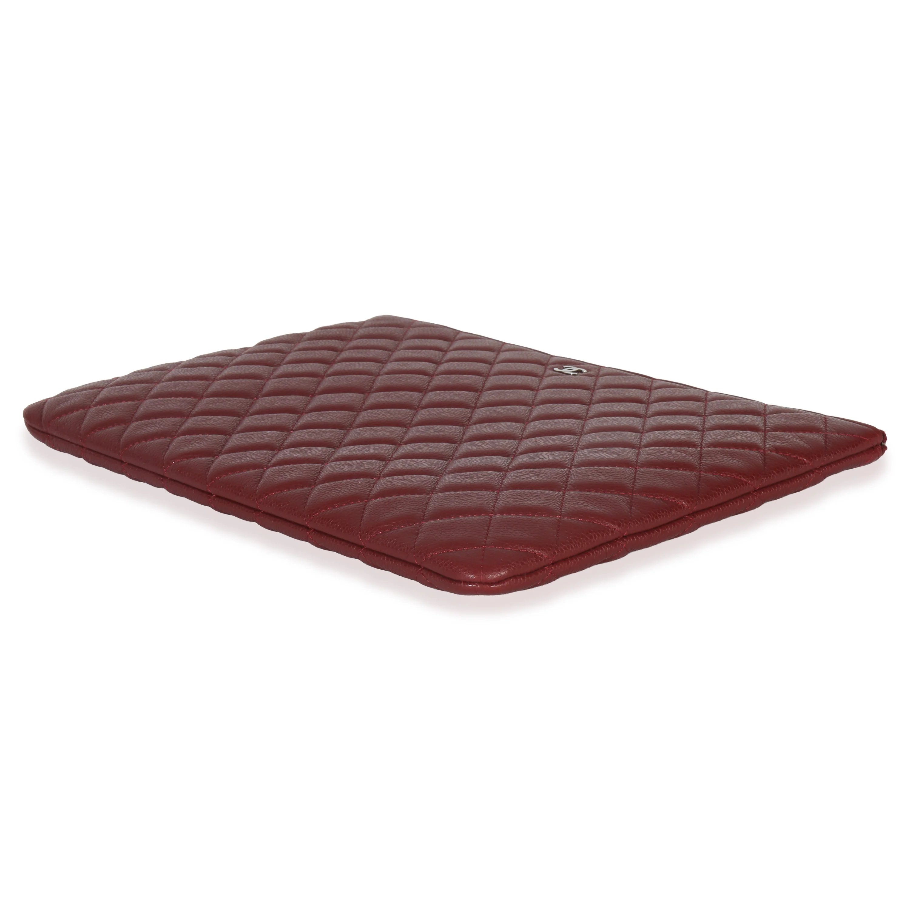 Red Quilted Caviar Large Classic O-Case - Image 7