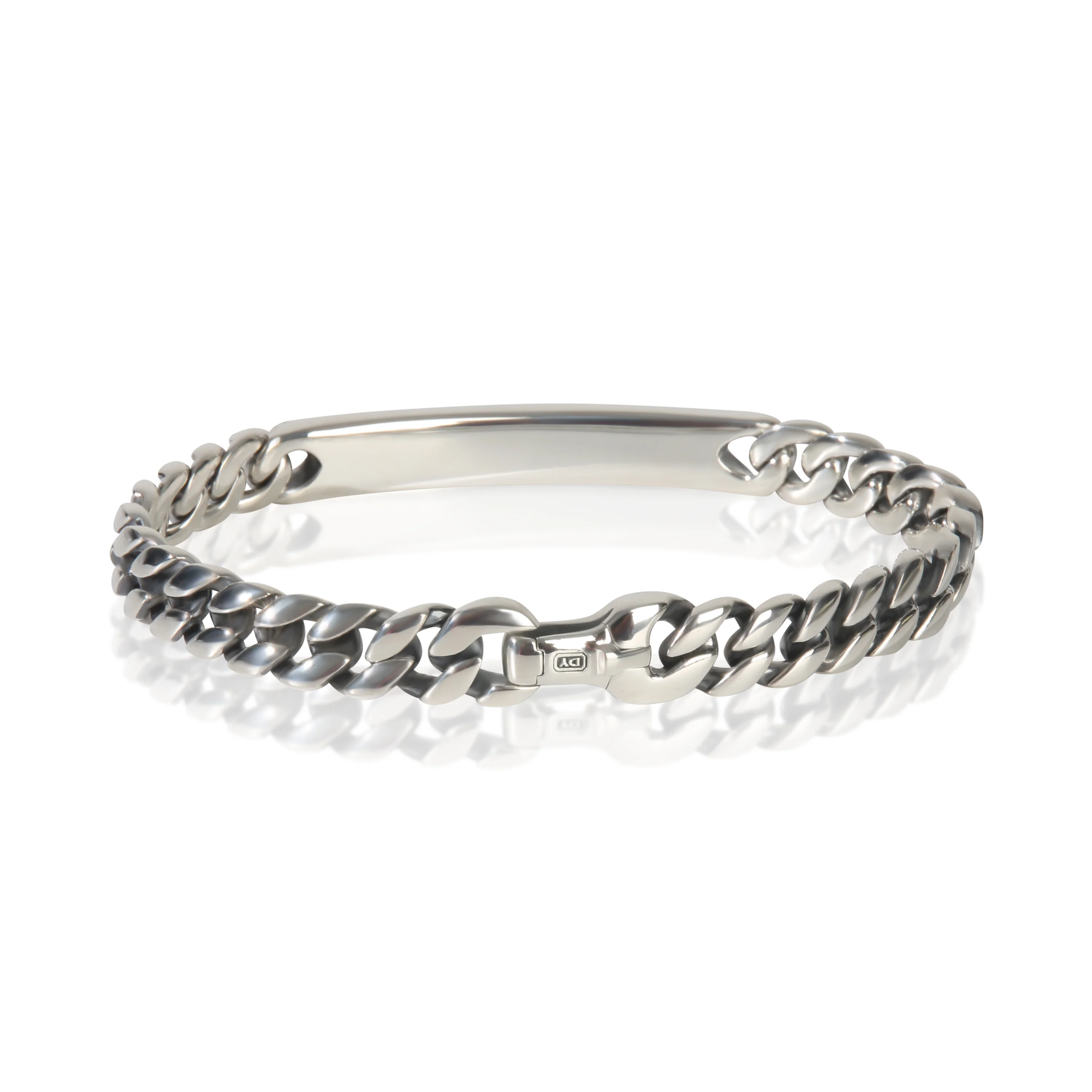 Sterling Silver Diamond ID Bracelet - Image 3