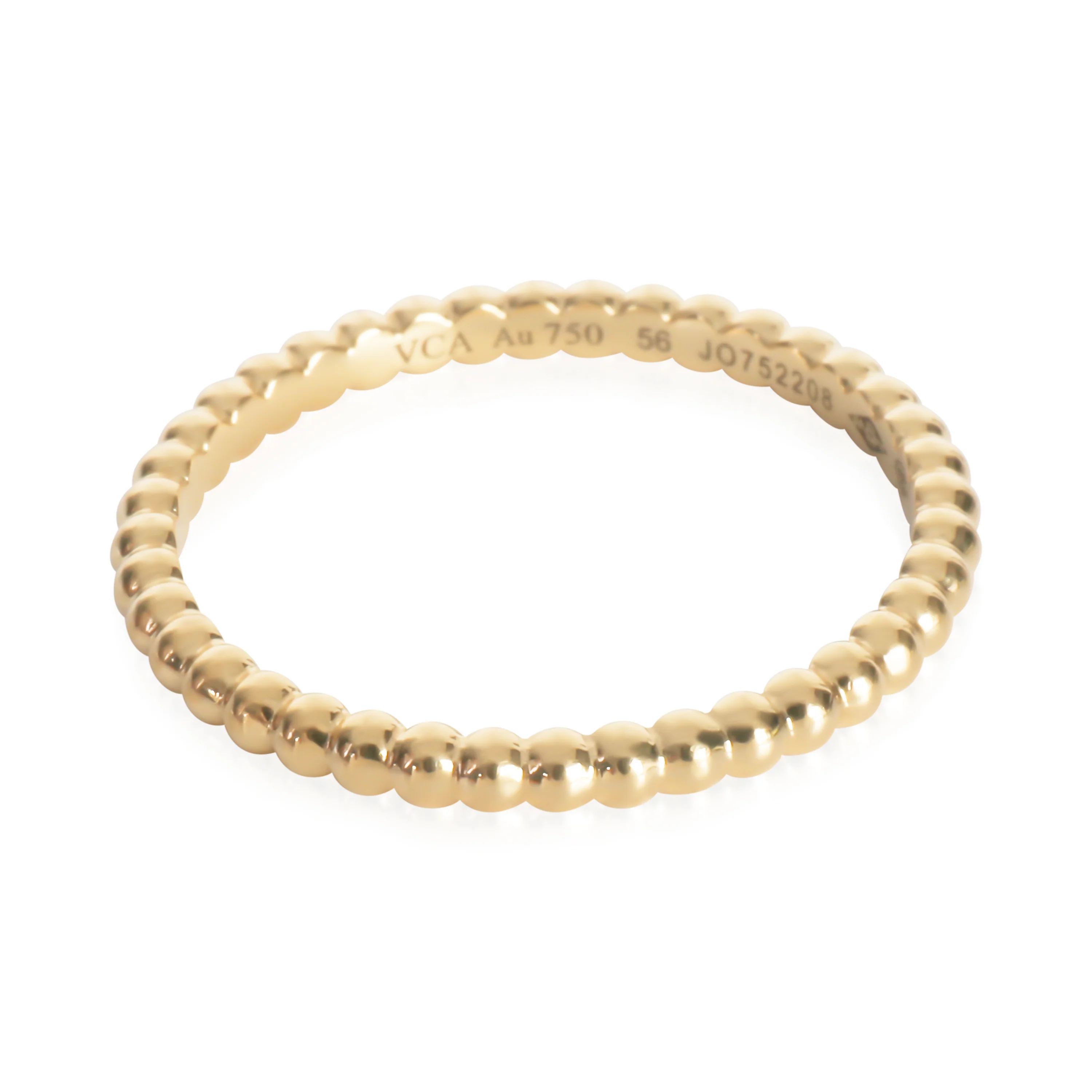 Yellow Gold  Small Model Perlee Ring - Image 2