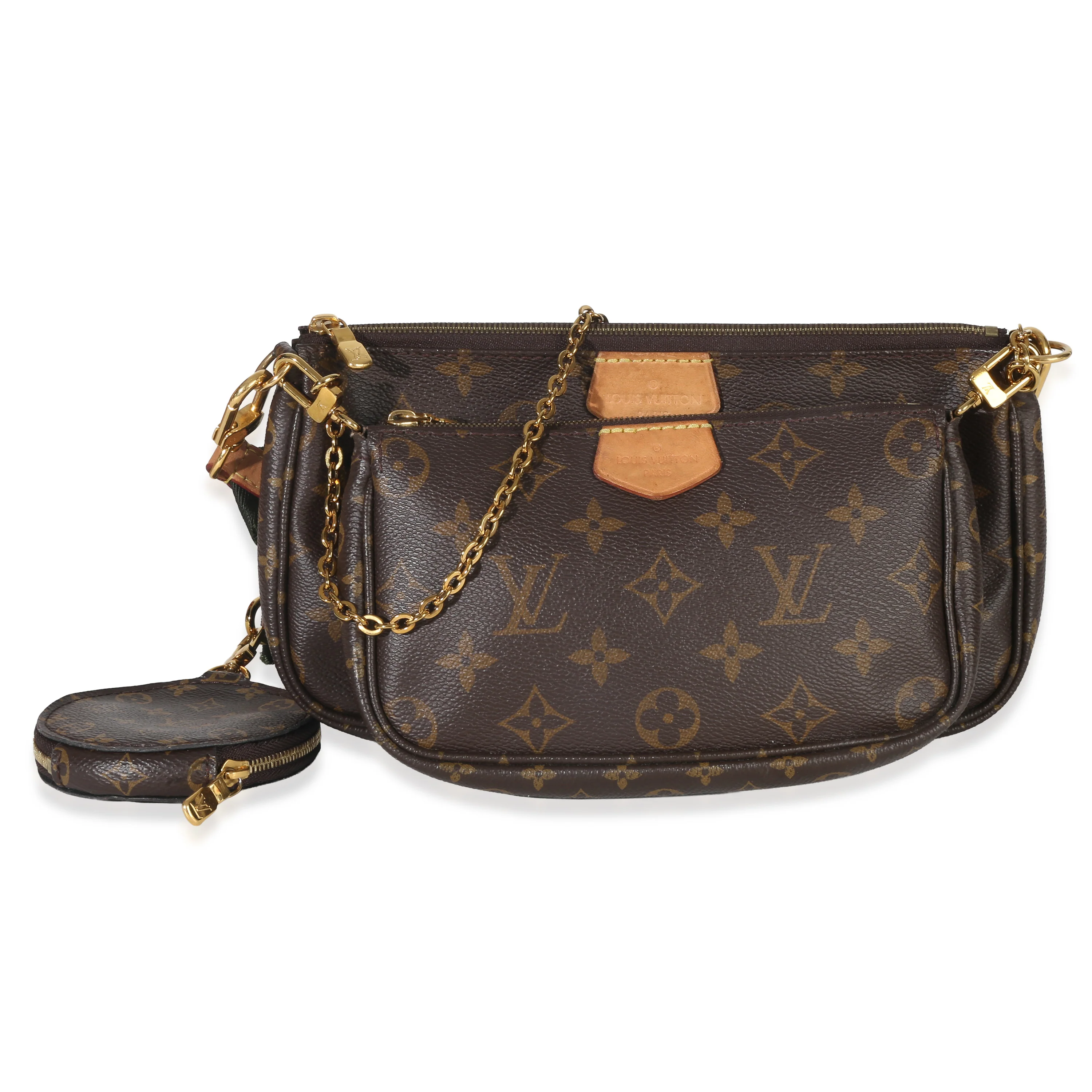 Kaki Monogram Canvas Multi Pochette Accessoires