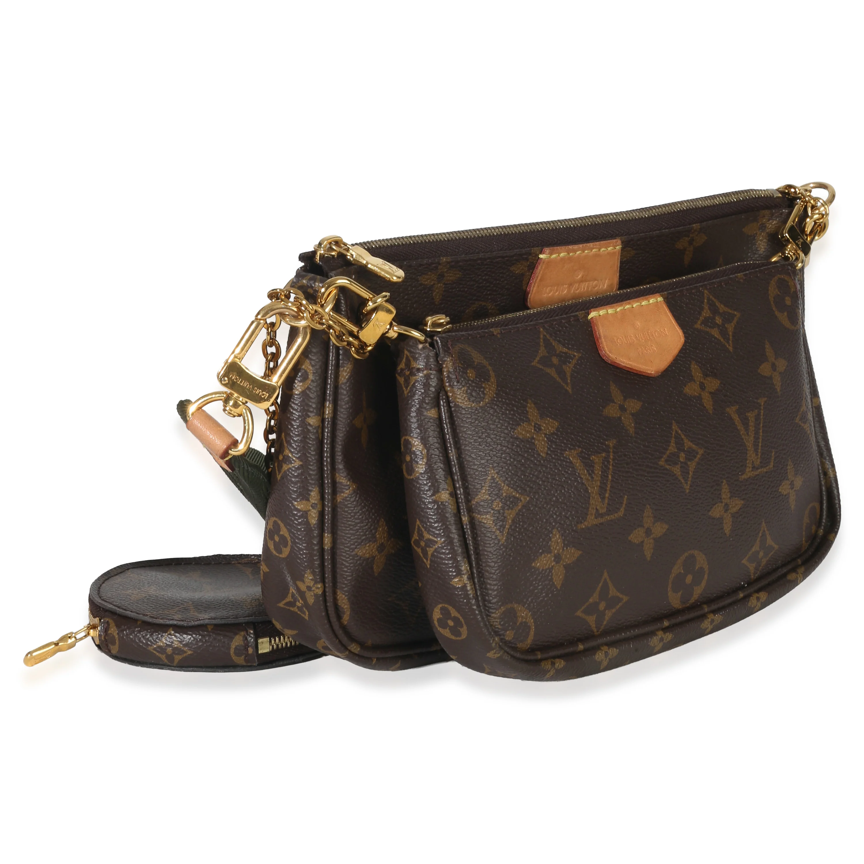 Kaki Monogram Canvas Multi Pochette Accessoires - Image 3