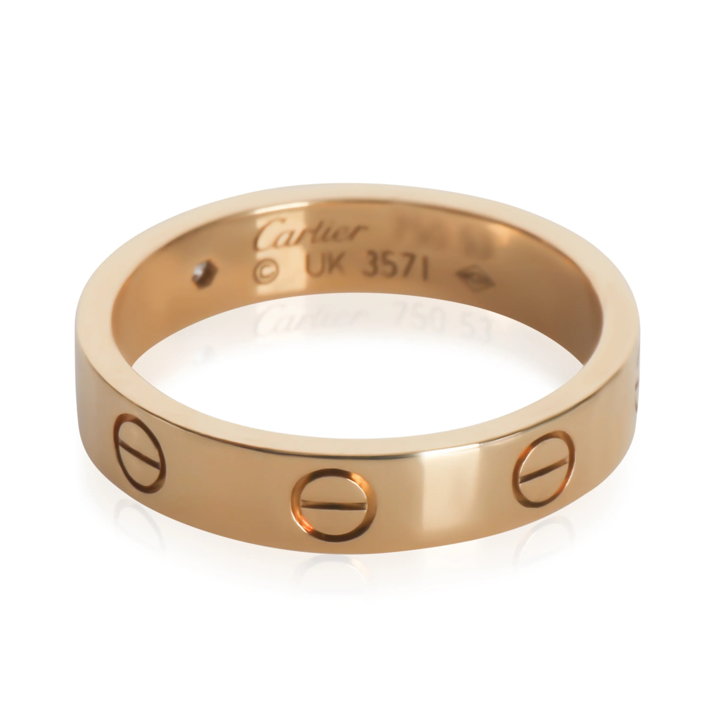 Yellow Gold  Small Model Love Ring - Image 3