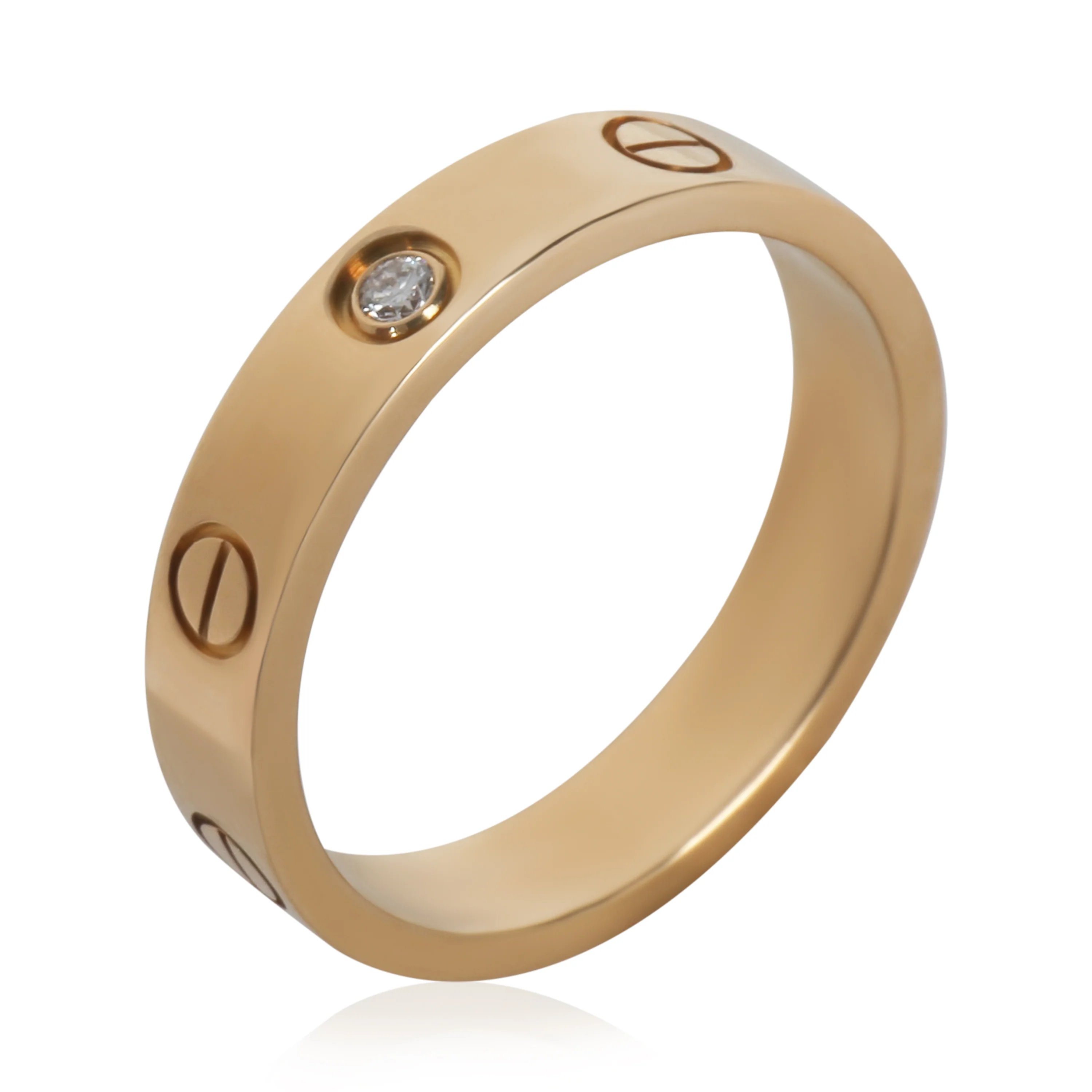 Yellow Gold  Small Model Love Ring - Image 4