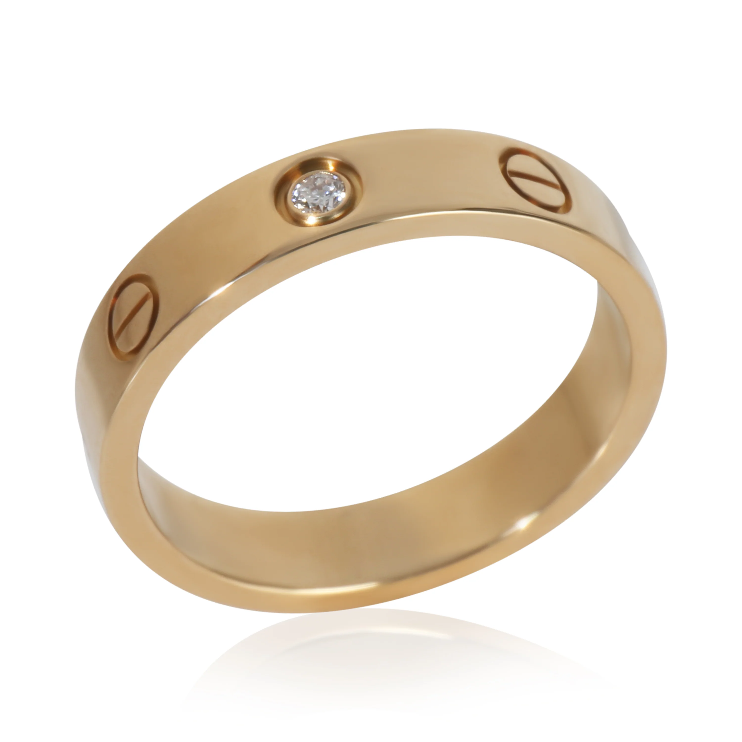 Yellow Gold  Small Model Love Ring - Image 6