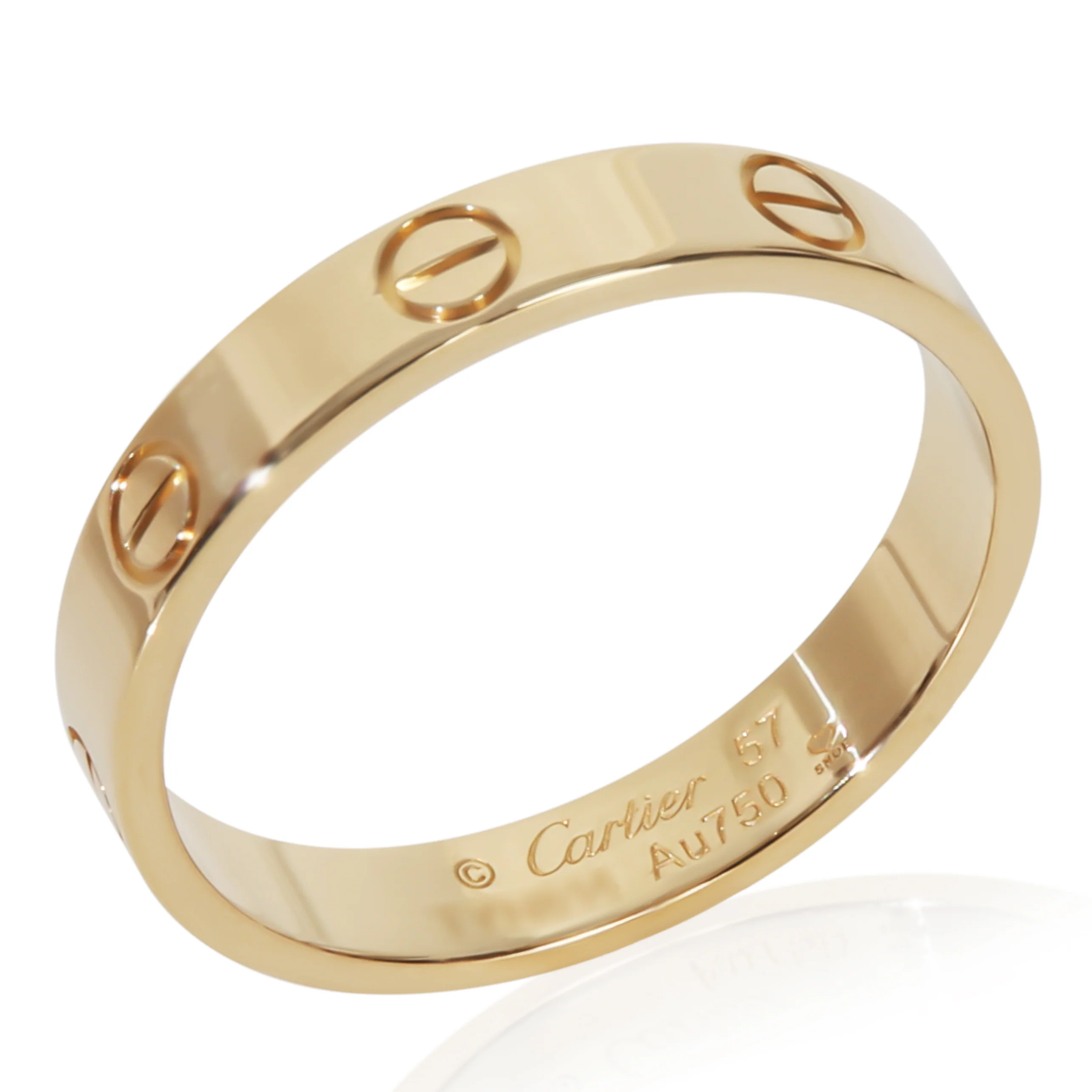 Yellow Gold  Small Model Love Ring - Image 4
