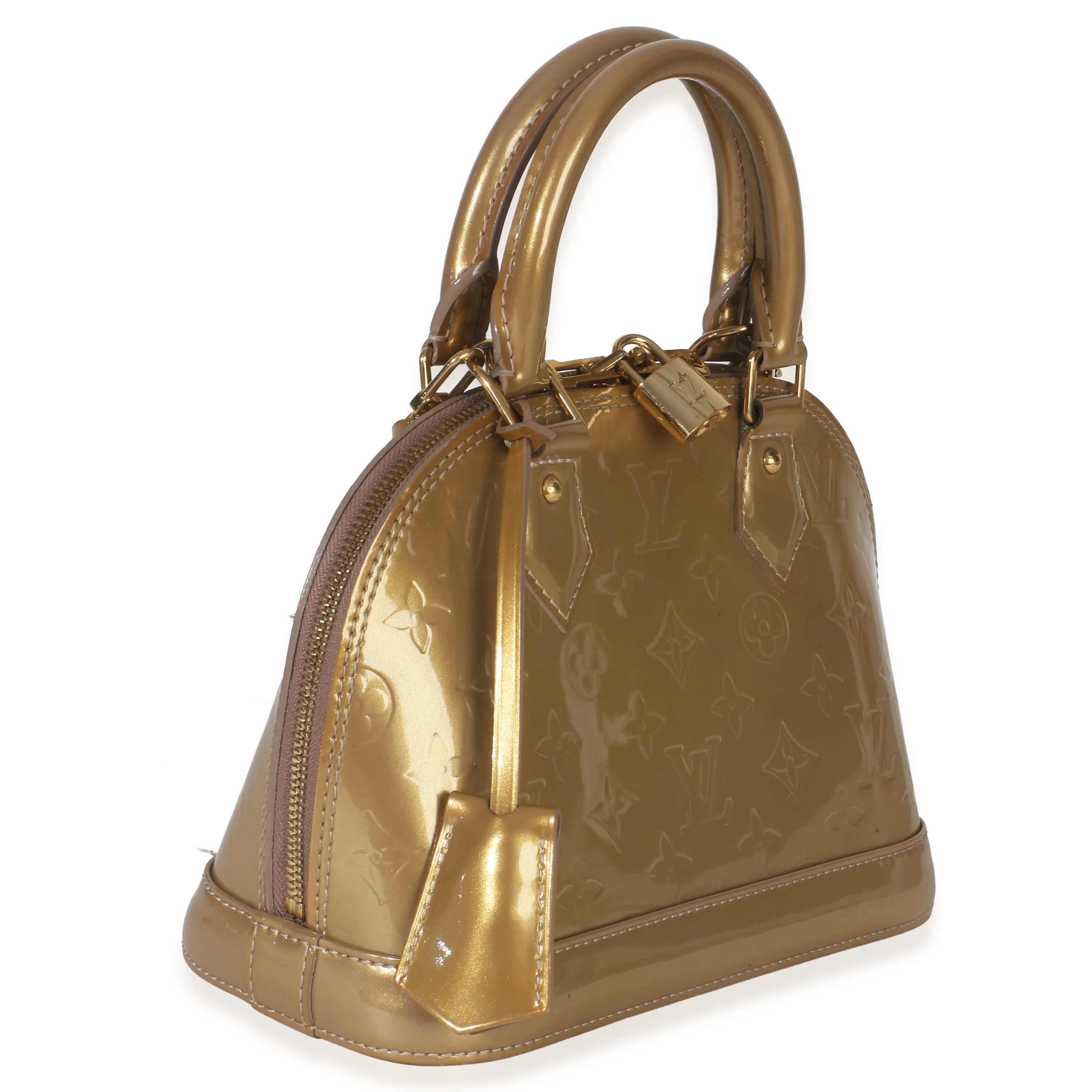 Beige Poudre Monogram Vernis Alma BB - Image 3