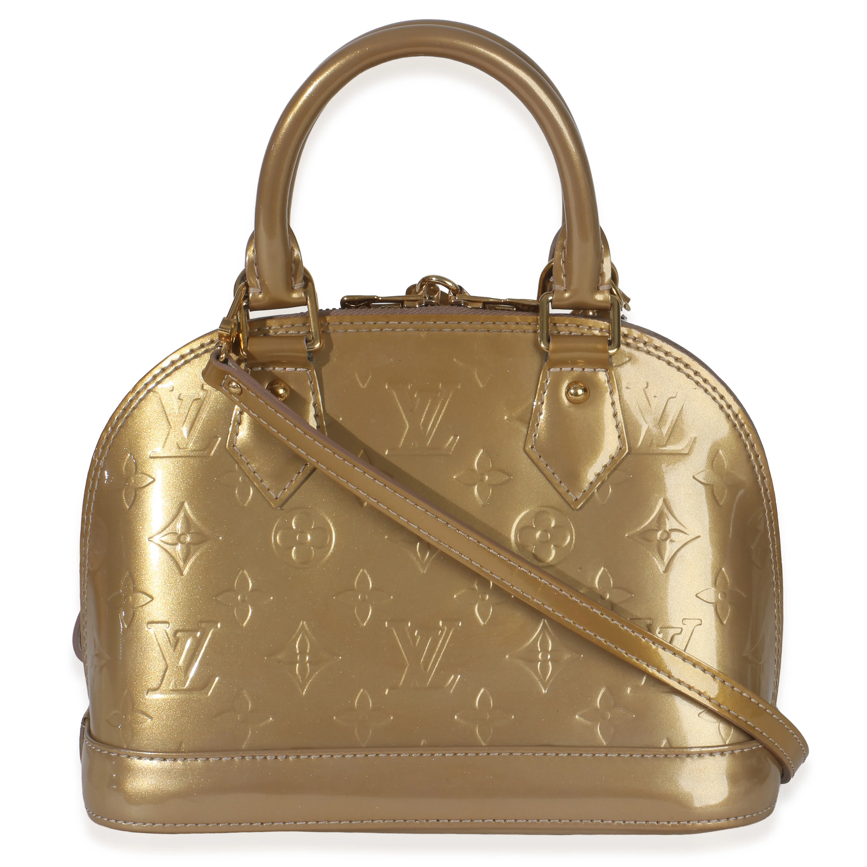 Beige Poudre Monogram Vernis Alma BB - Image 4