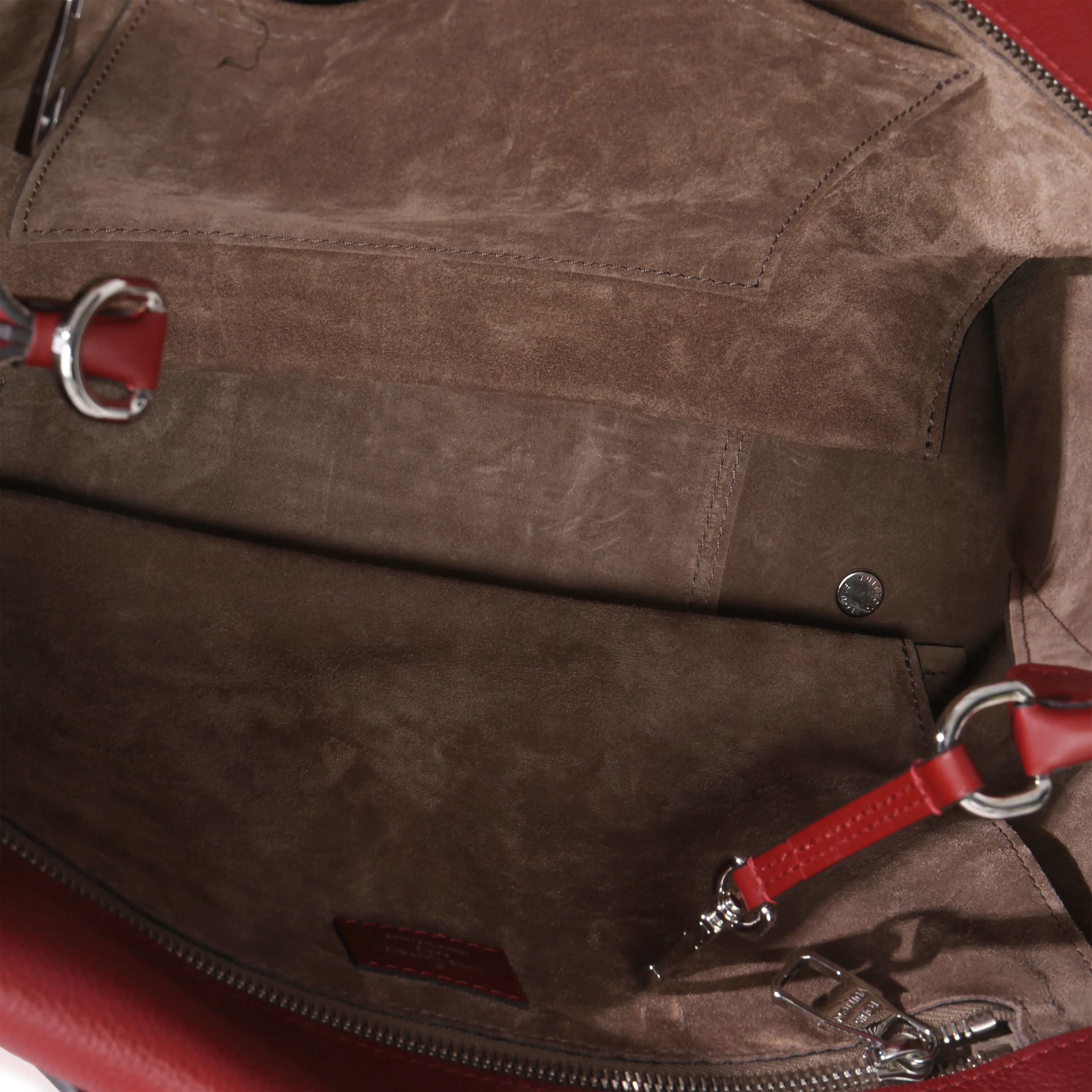 Red Tuffetage Veau Cachemire Tote W MM - Image 8