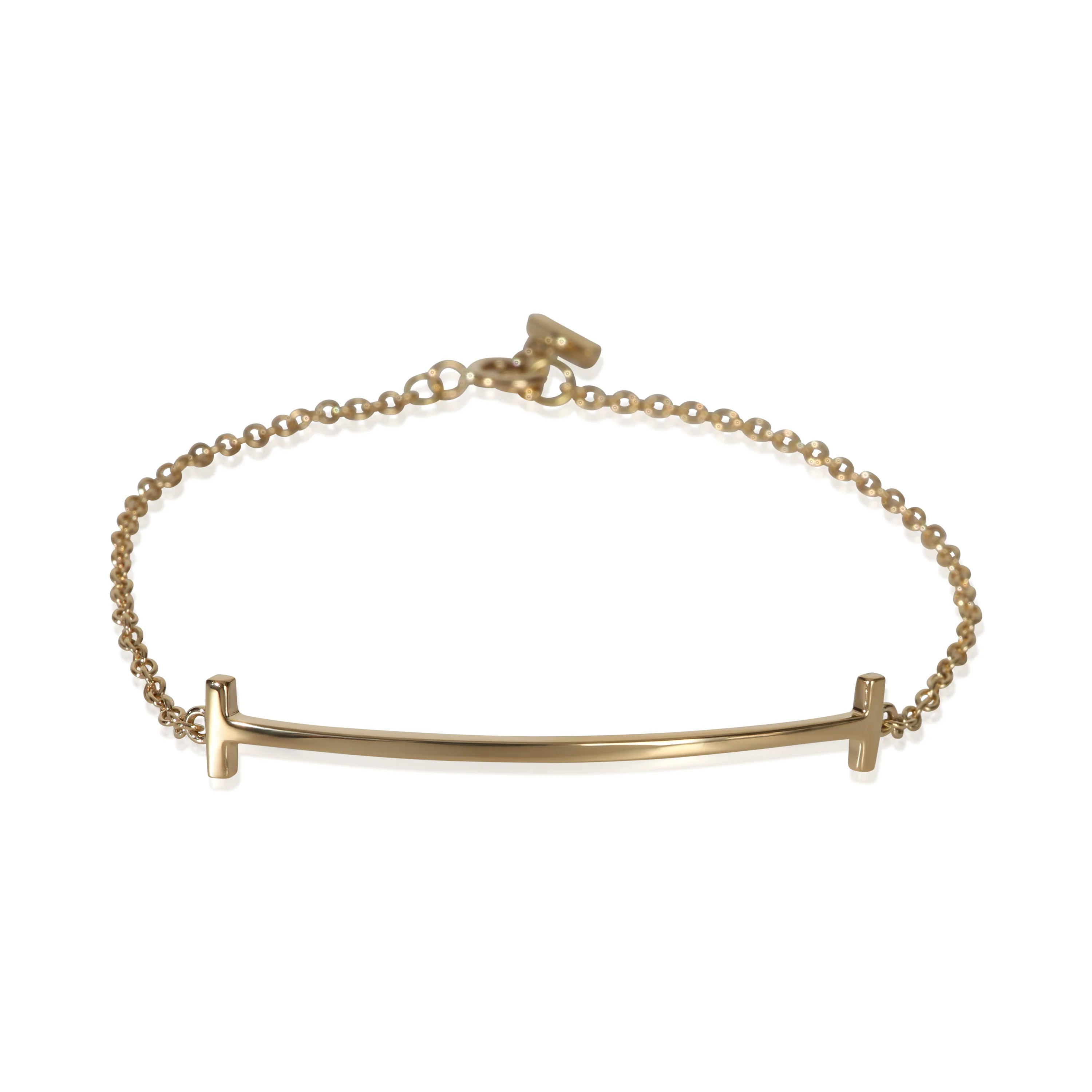Yellow Gold Tiffany T Smile Bracelet