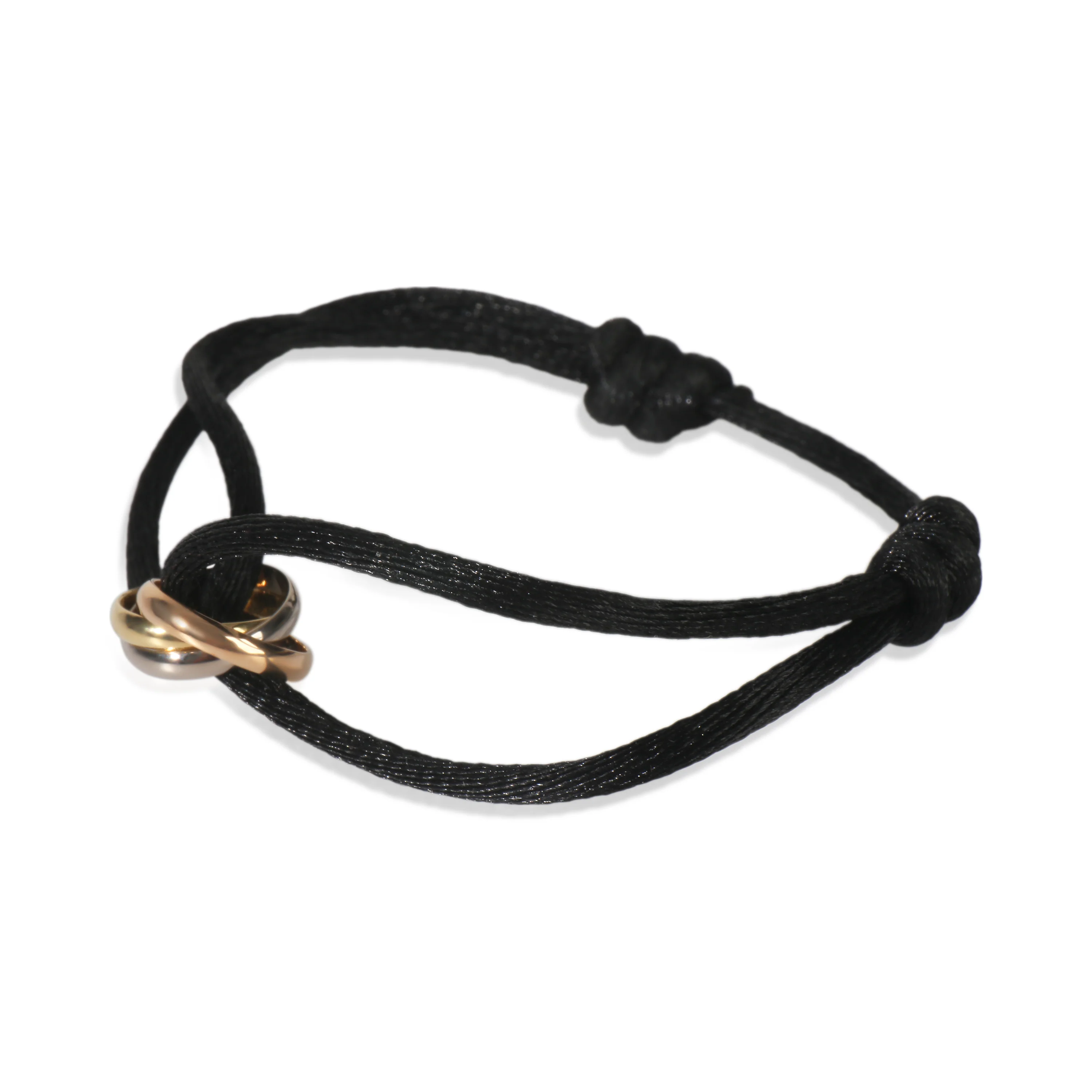 3-Tone Gold  Trinity Bracelet - Image 2