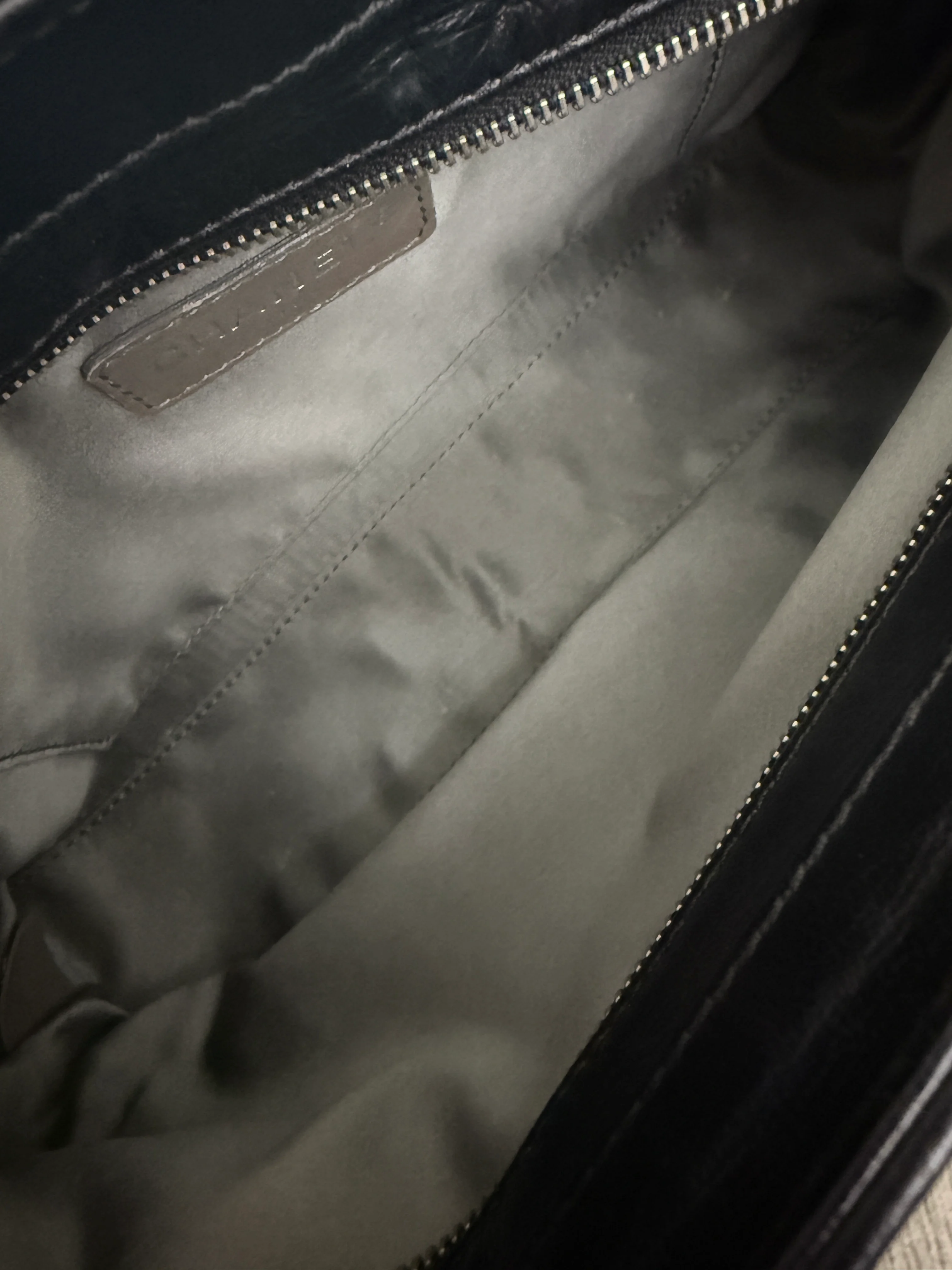 Black Quilted Square Lambskin LAX Pochette - Image 12