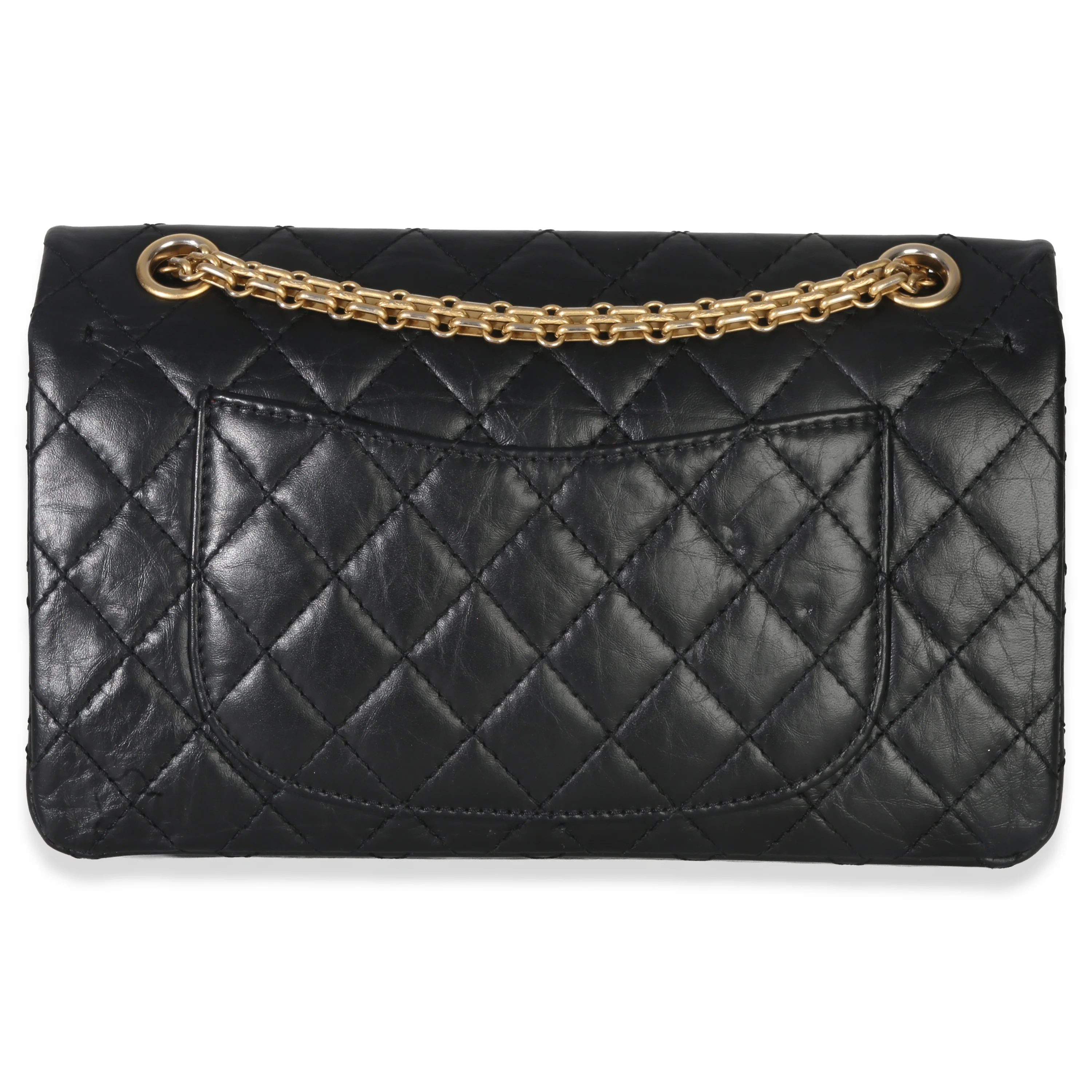 Black Quilted Aged Calfskin 2.55 Reissue 225 Flap Bag - Image 4