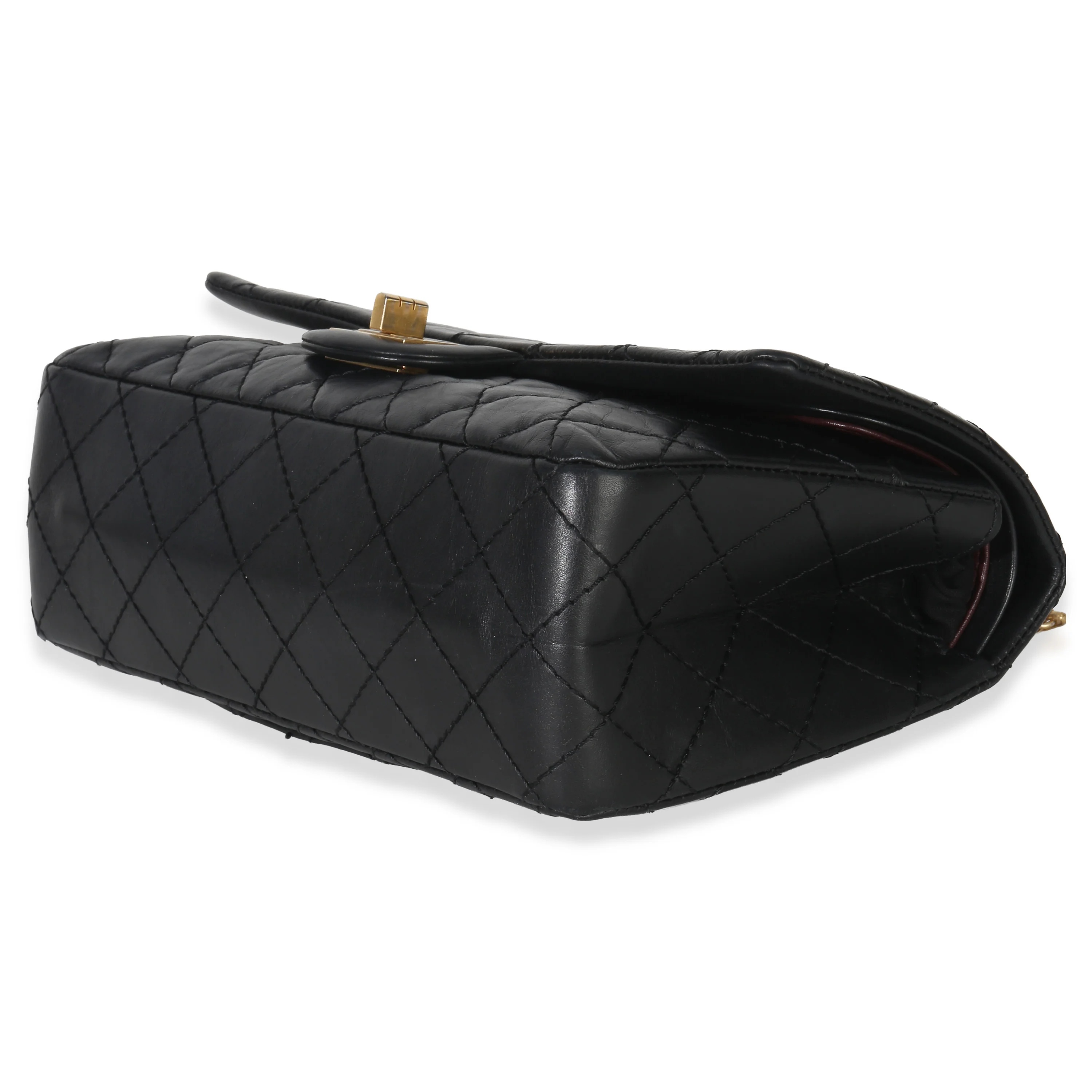 Black Quilted Aged Calfskin 2.55 Reissue 225 Flap Bag - Image 7