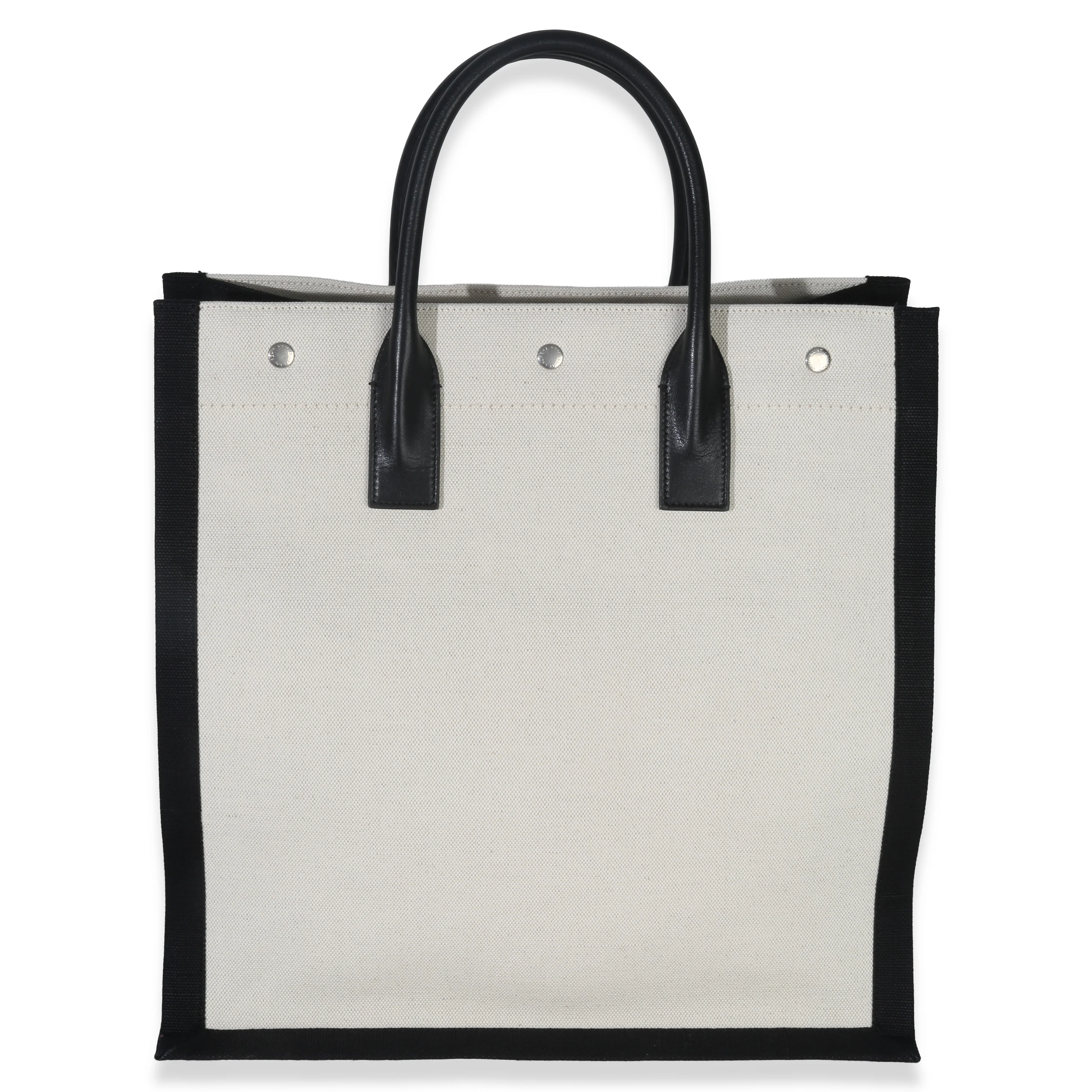 Beige Linen North South Rive Gauche Tote - Image 4