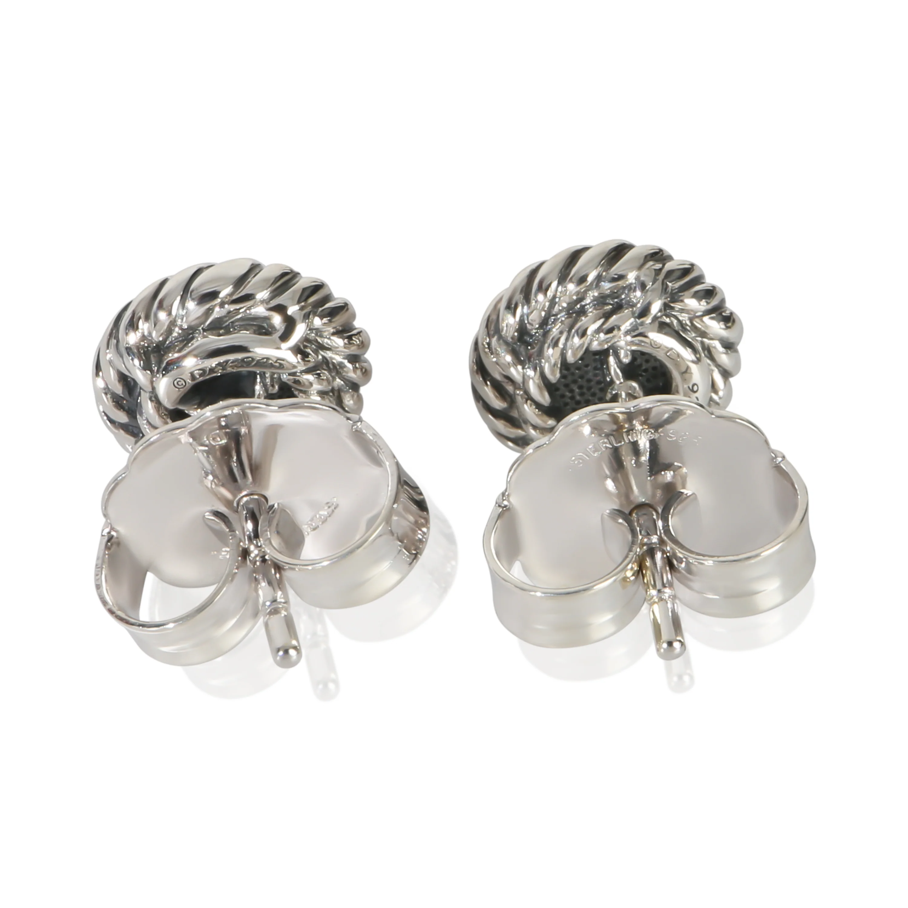 Sterling Silver Diamond Chatelaine Earrings - Image 3