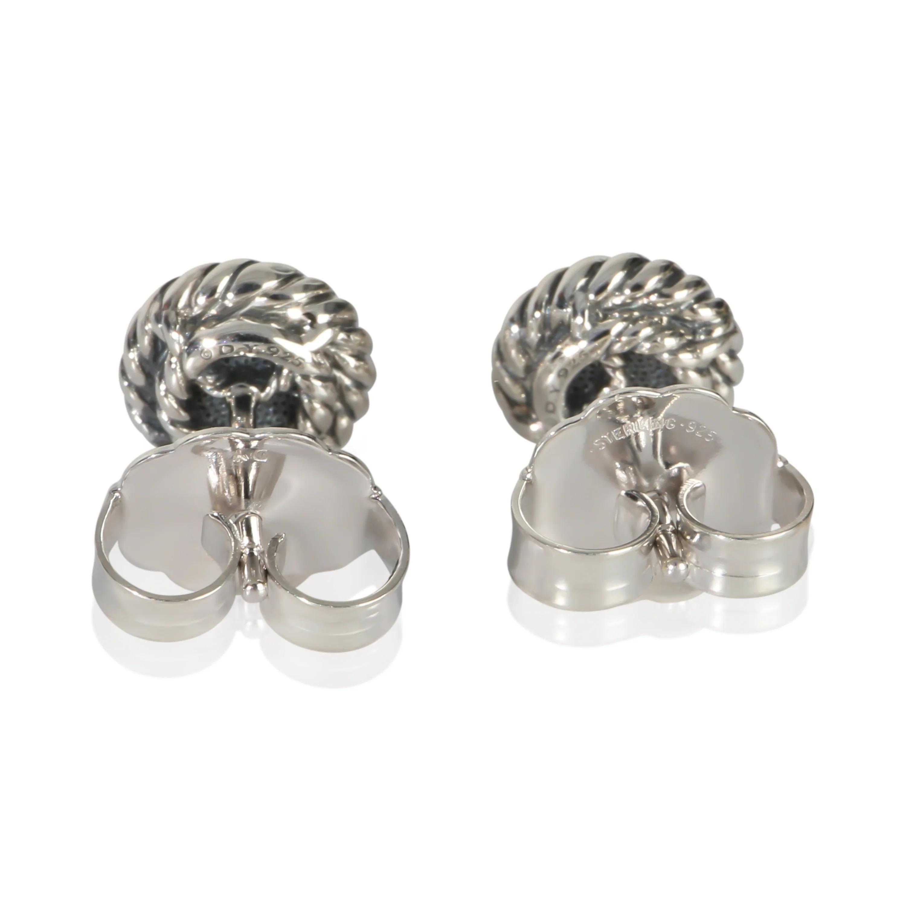 Sterling Silver Diamond Chatelaine Earrings - Image 4
