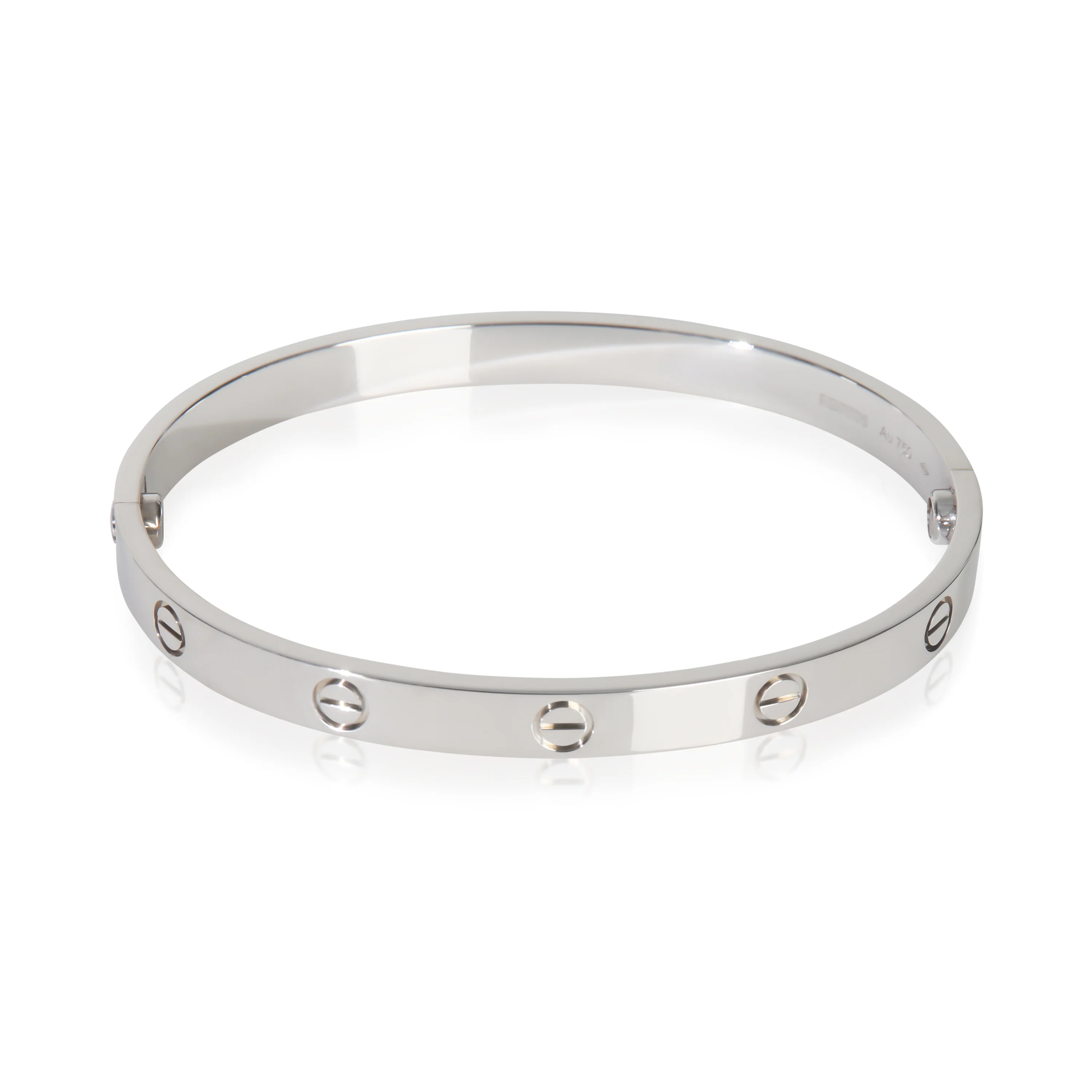 White Gold Love Bracelet - Image 3