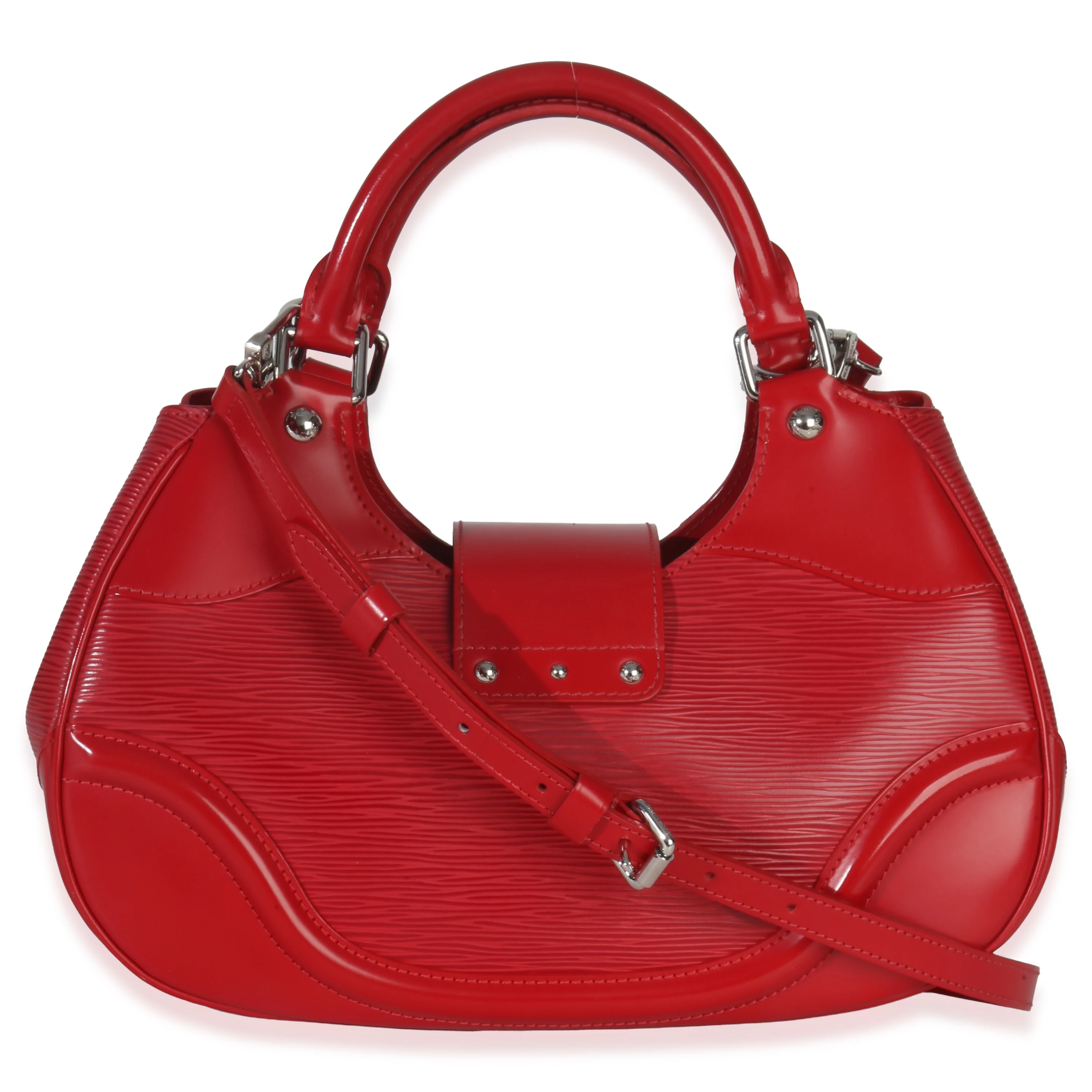 Red Epi Leather Montaigne Shoulder Bag - Image 4