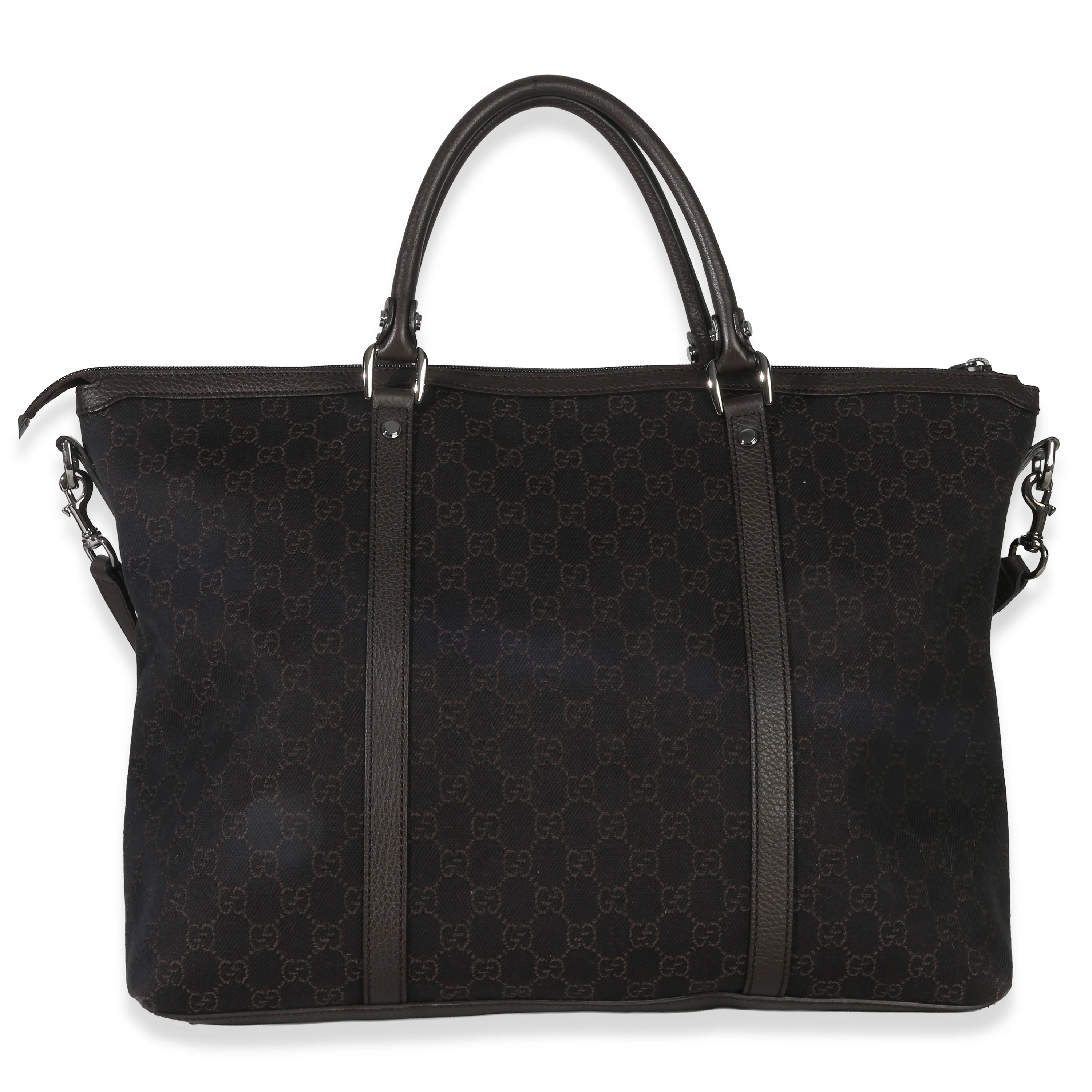 Brown GG Supreme Canvas Medium GG Charm Tote - Image 4