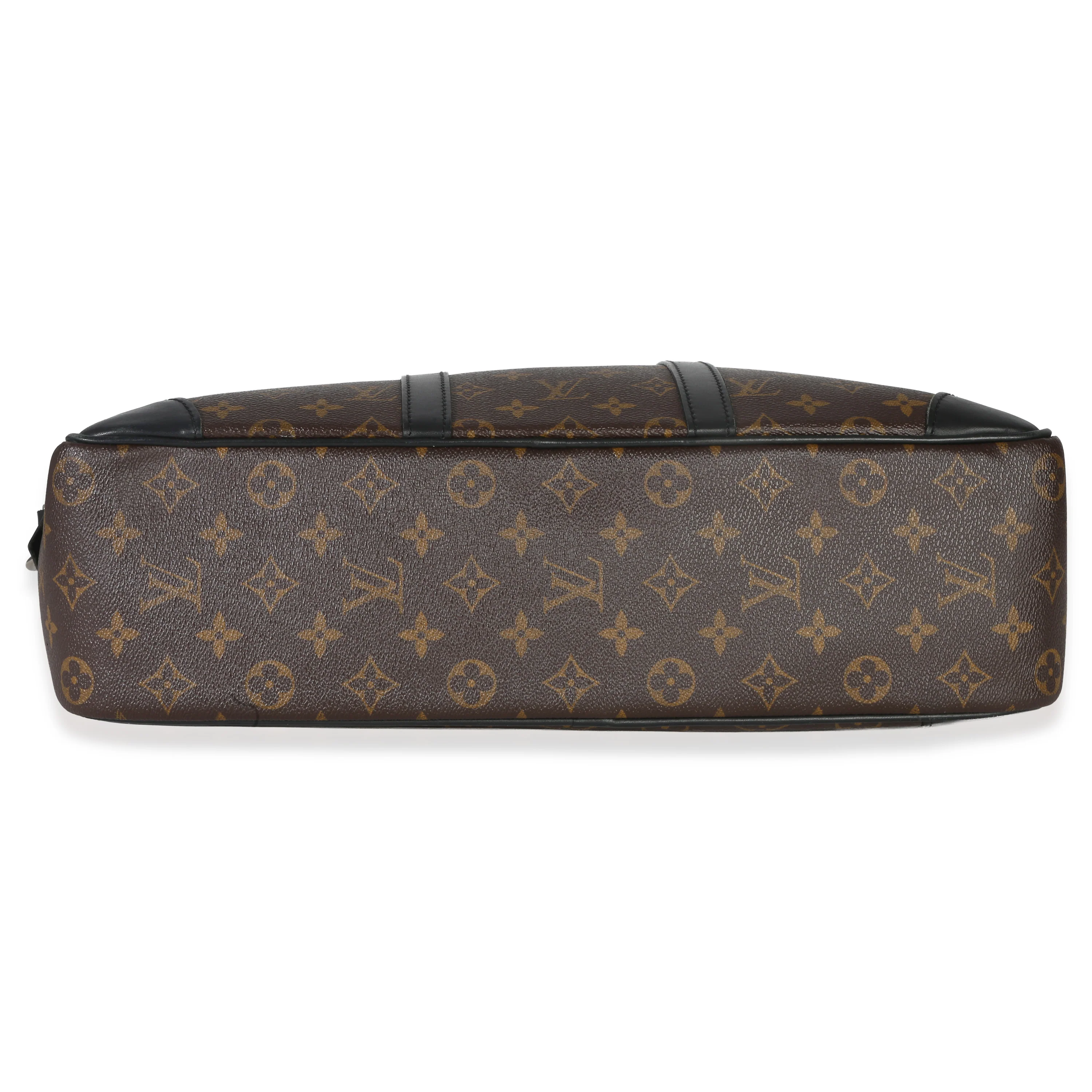 Black Monogram Canvas Porte Documents Briefcase - Image 5