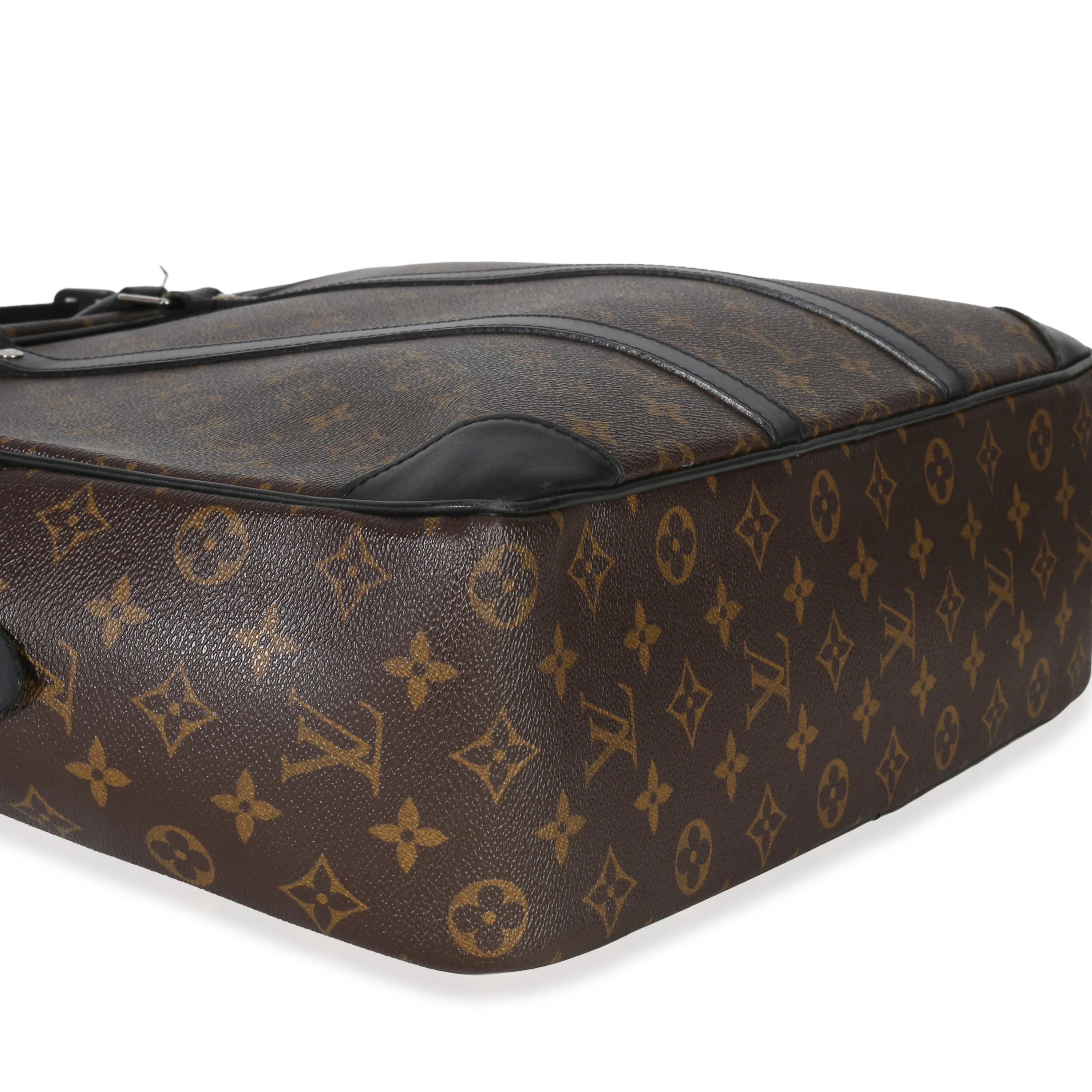 Black Monogram Canvas Porte Documents Briefcase - Image 6