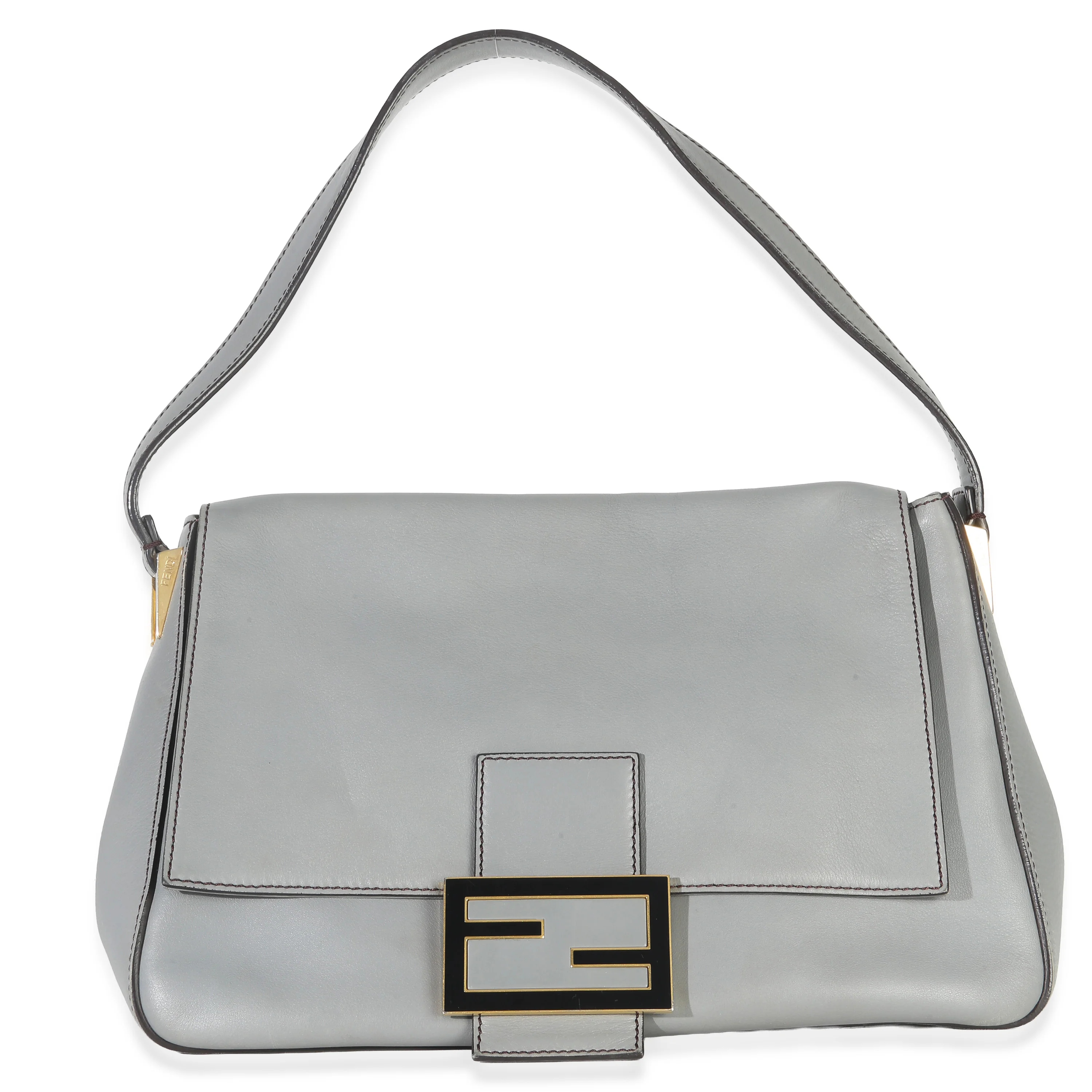 Grey Large Nappa Mamma Baguette