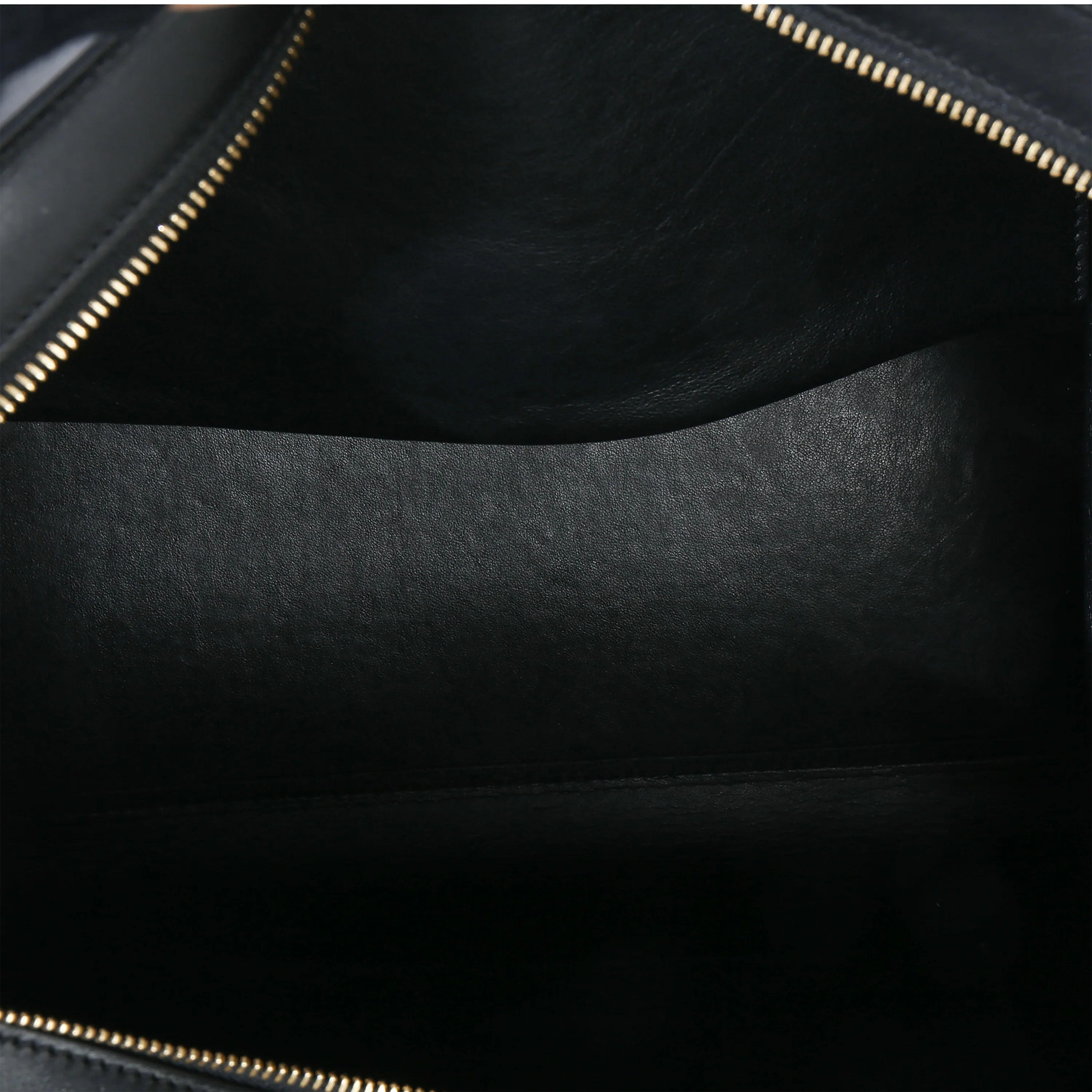Blue Black Cream Suede Grained Calfskin Small Trapeze Bag - Image 9