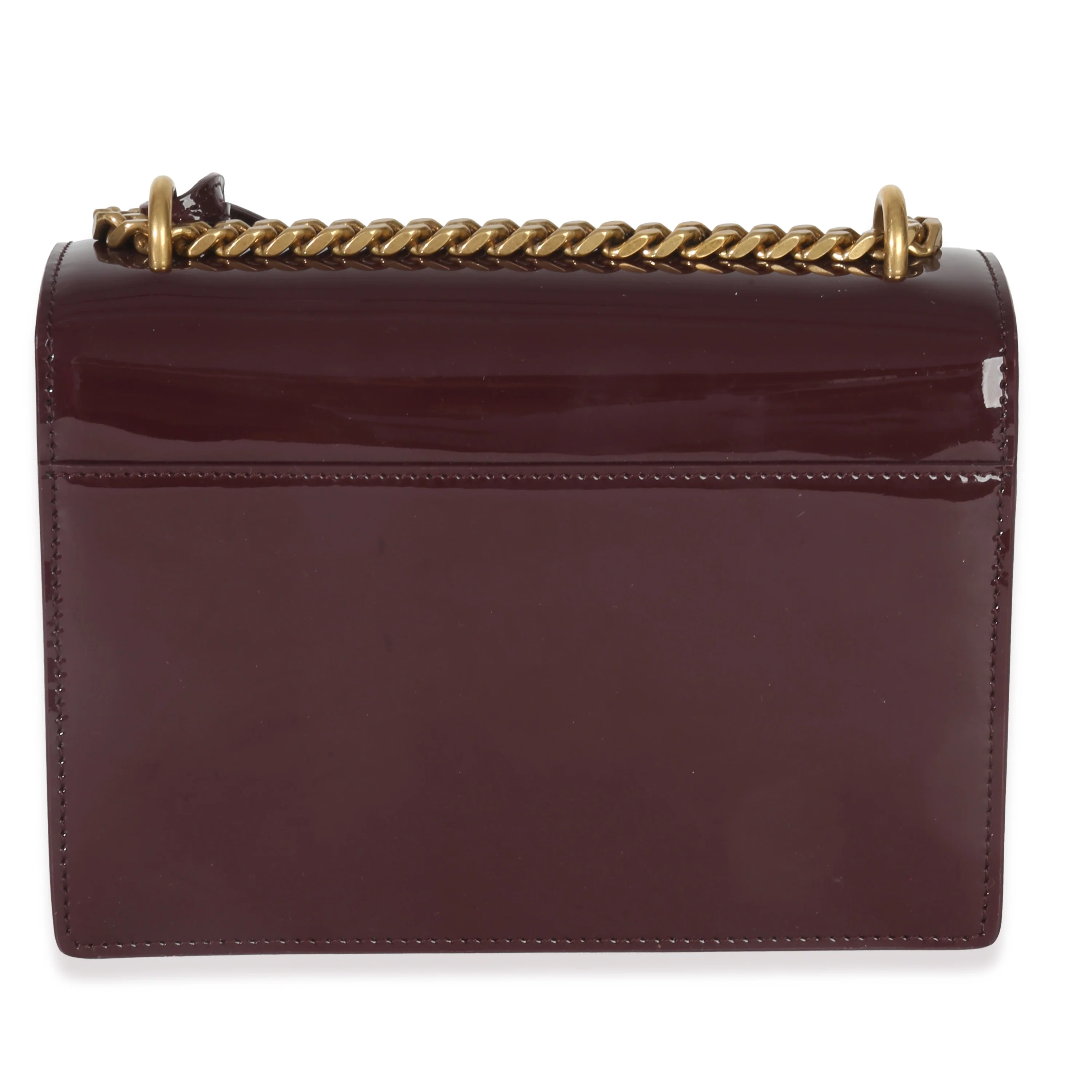 Red Wine Patent Monogram Small Sunset Bag - Image 4