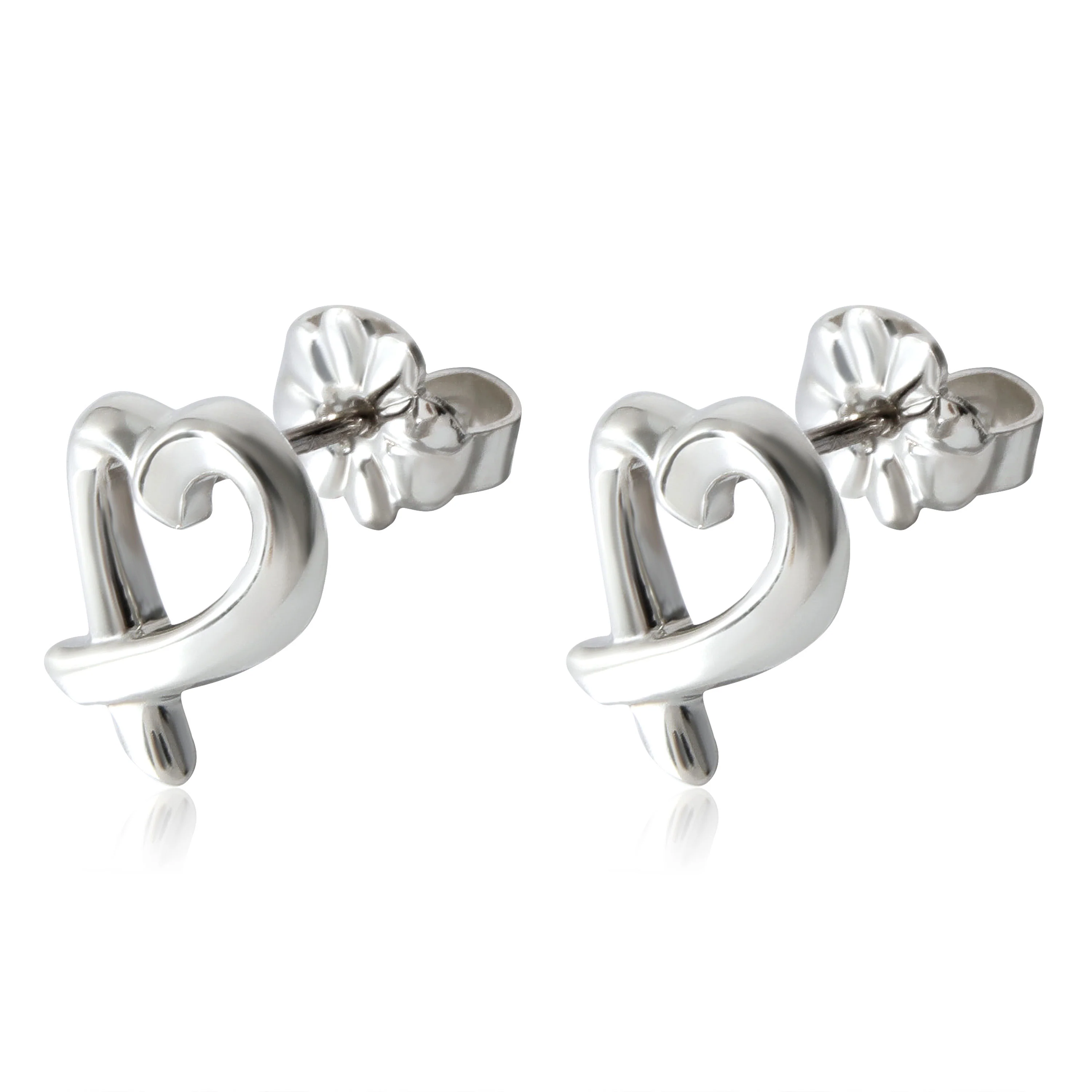 Sterling Silver Paloma Picasso Loving Heart Earrings - Image 2