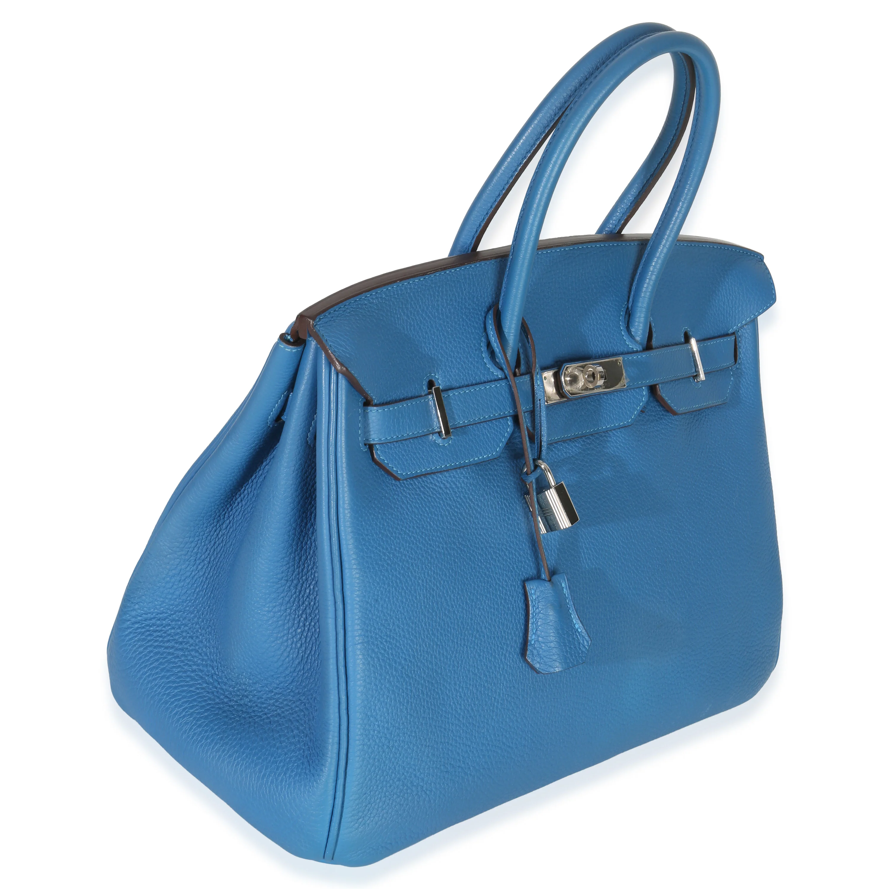 Bleu Zellige Togo Birkin 35 PHW - Image 4