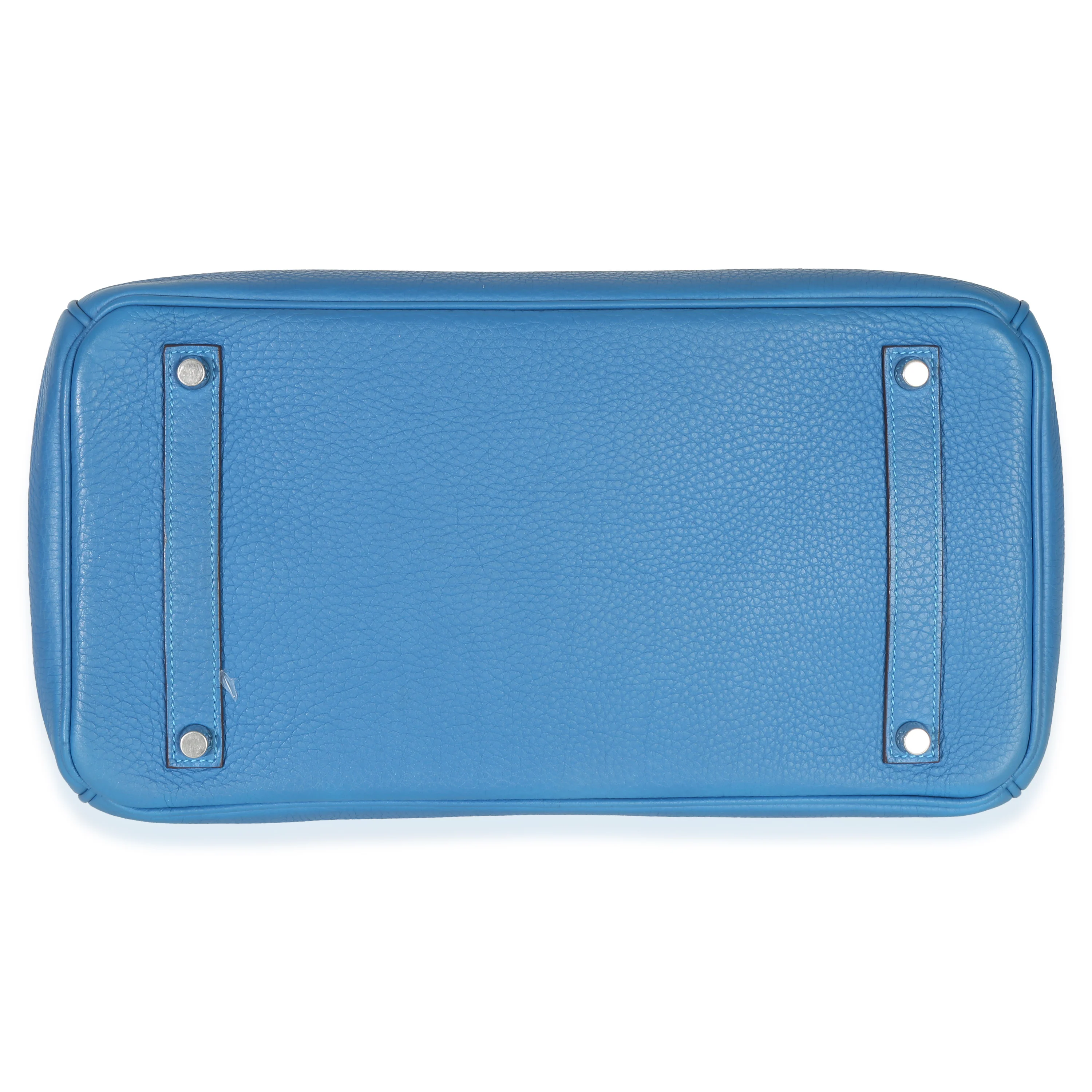 Bleu Zellige Togo Birkin 35 PHW - Image 7