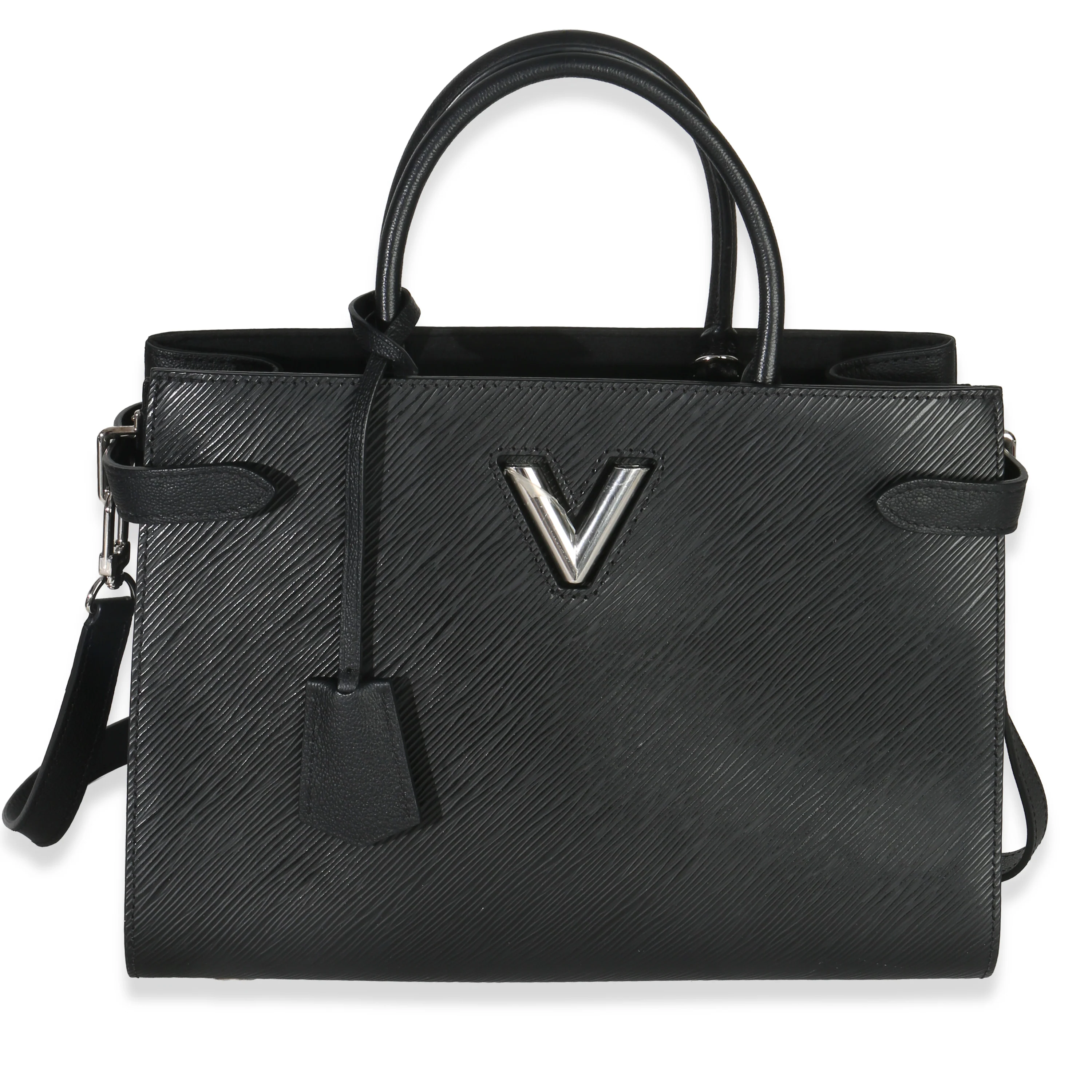 Black Epi Twist Tote