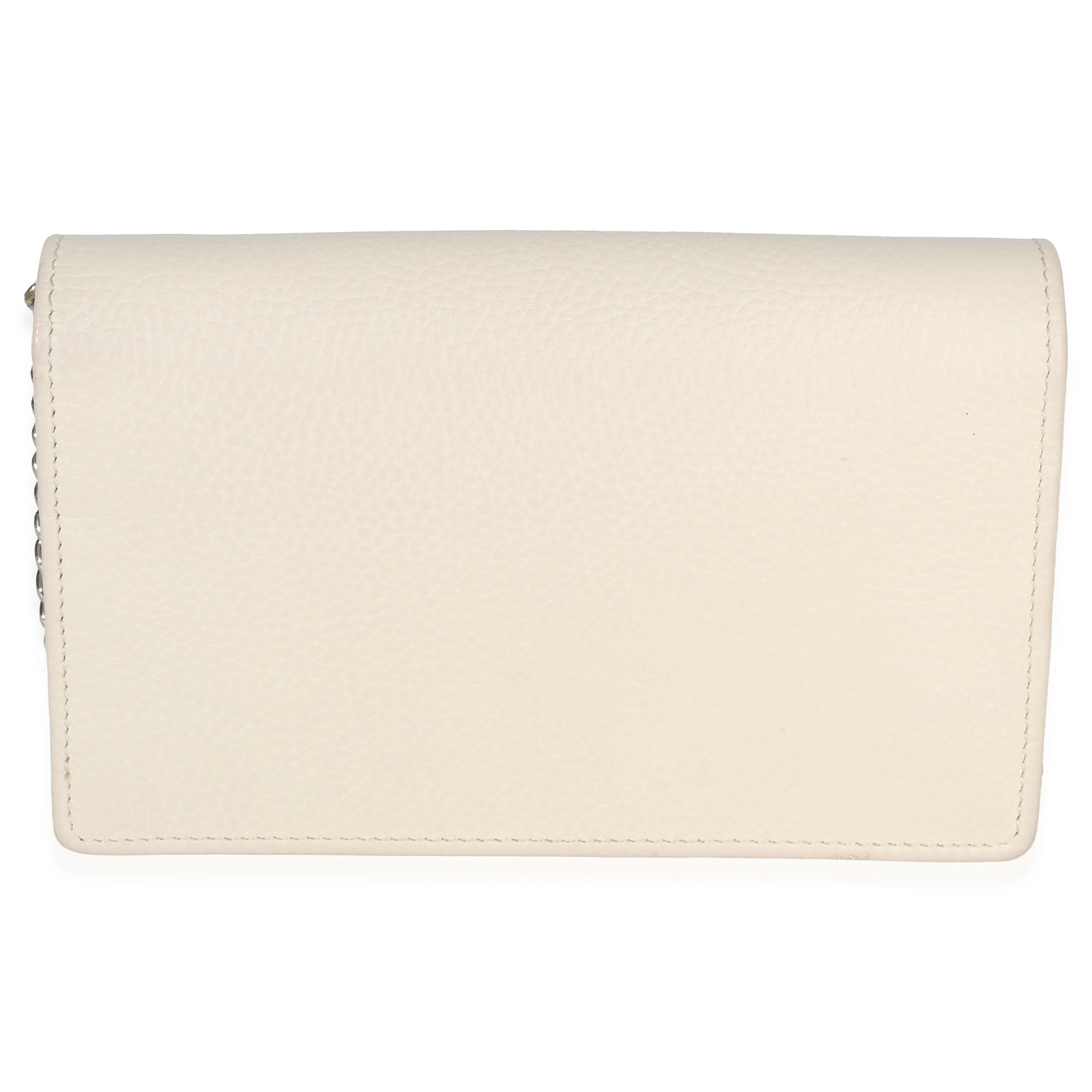 Cream Pebbled Calfskin Soho Wallet On Chain - Image 4
