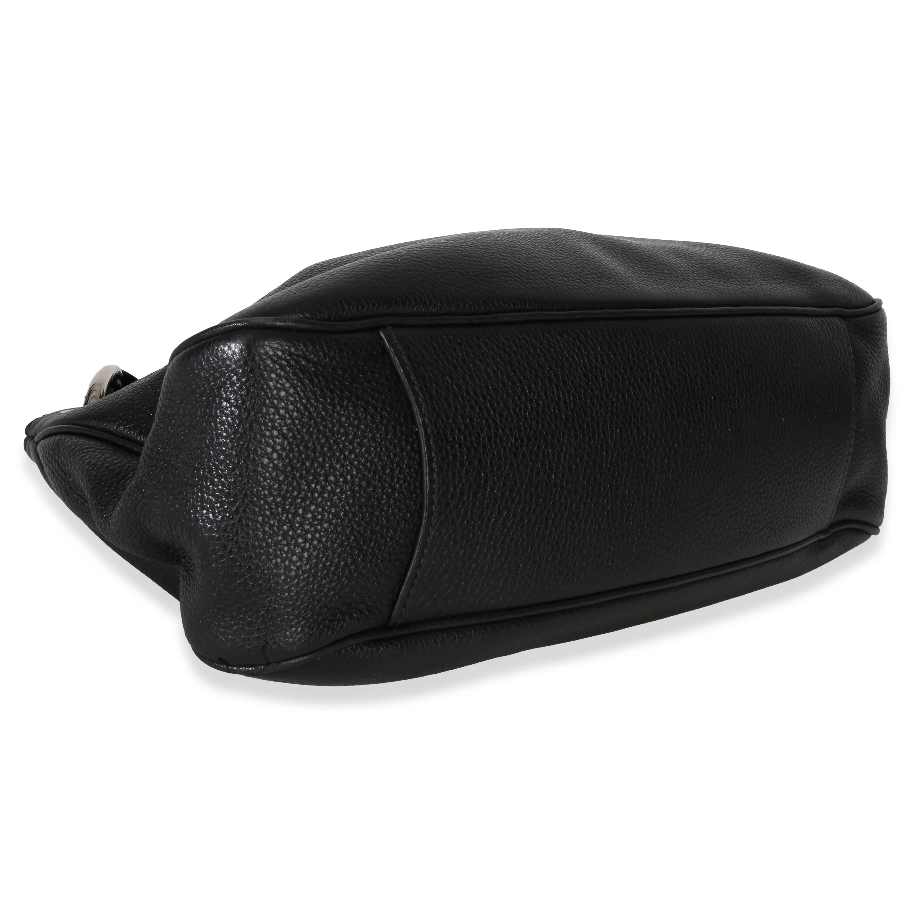 Black Vitello Phenix Logo Shoulder Bag - Image 6