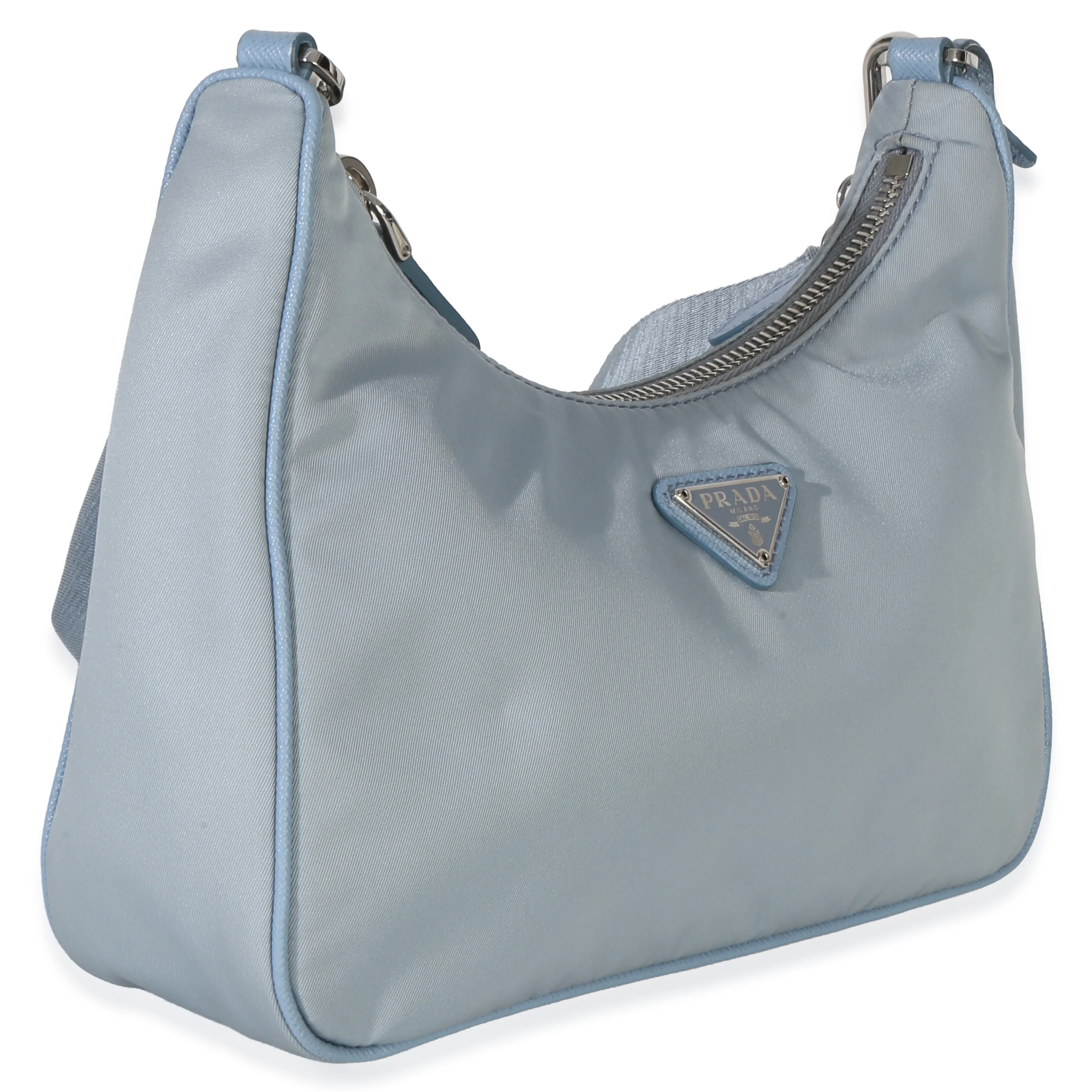 Blue Nylon Saffiano Leather Re-Edition 2005 - Image 3
