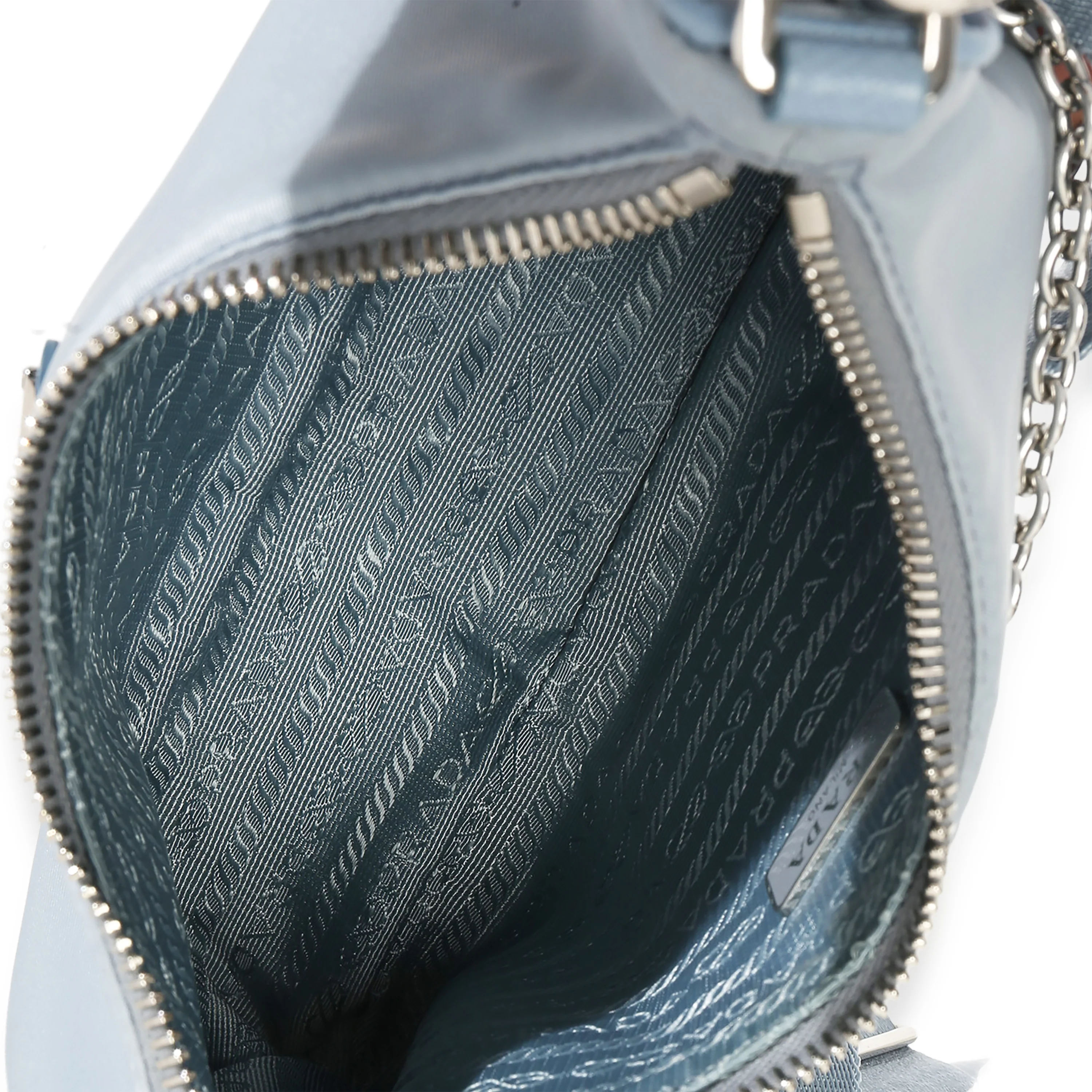 Blue Nylon Saffiano Leather Re-Edition 2005 - Image 9