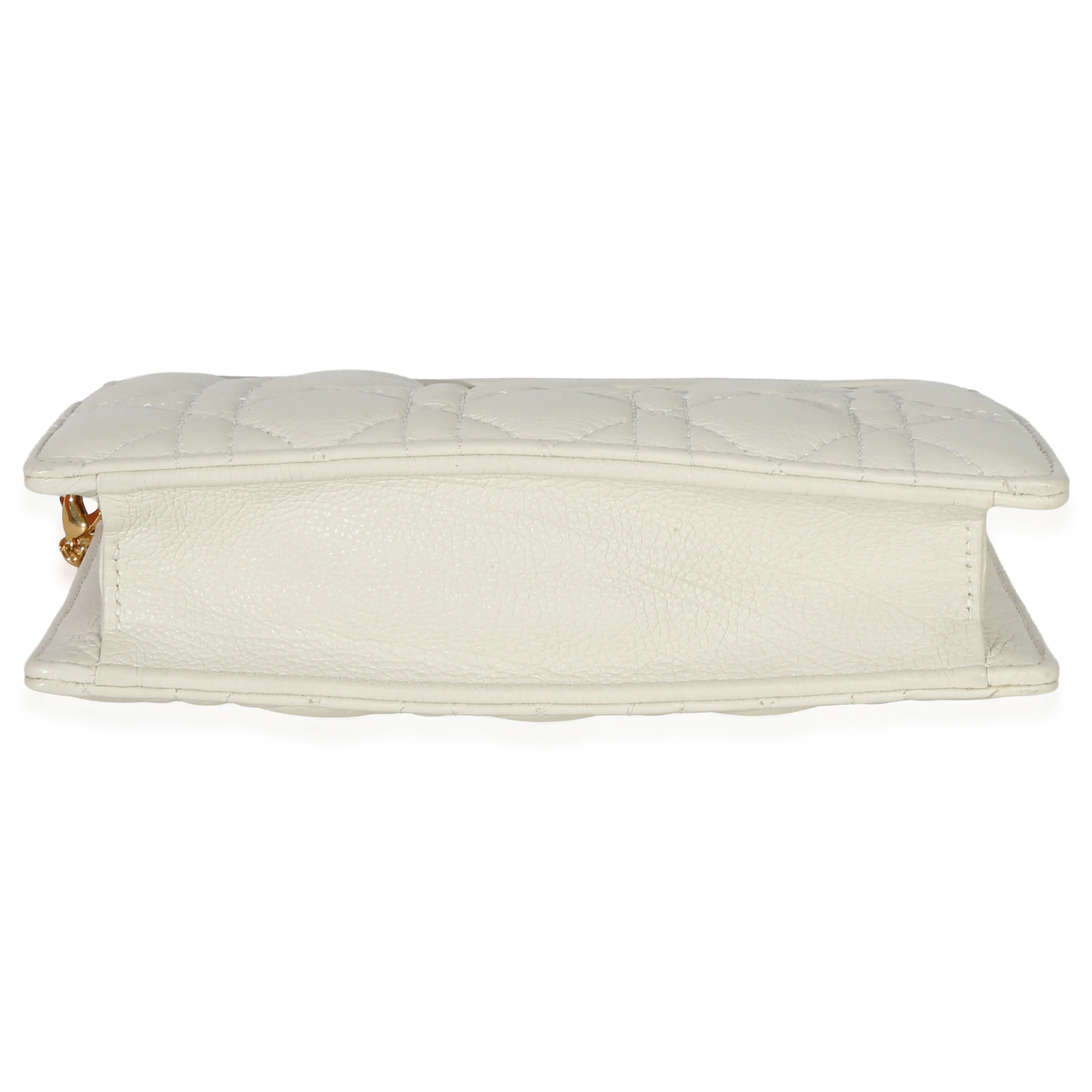 Cream Calfskin Cannage Caro Every Dior Pouch - Image 5