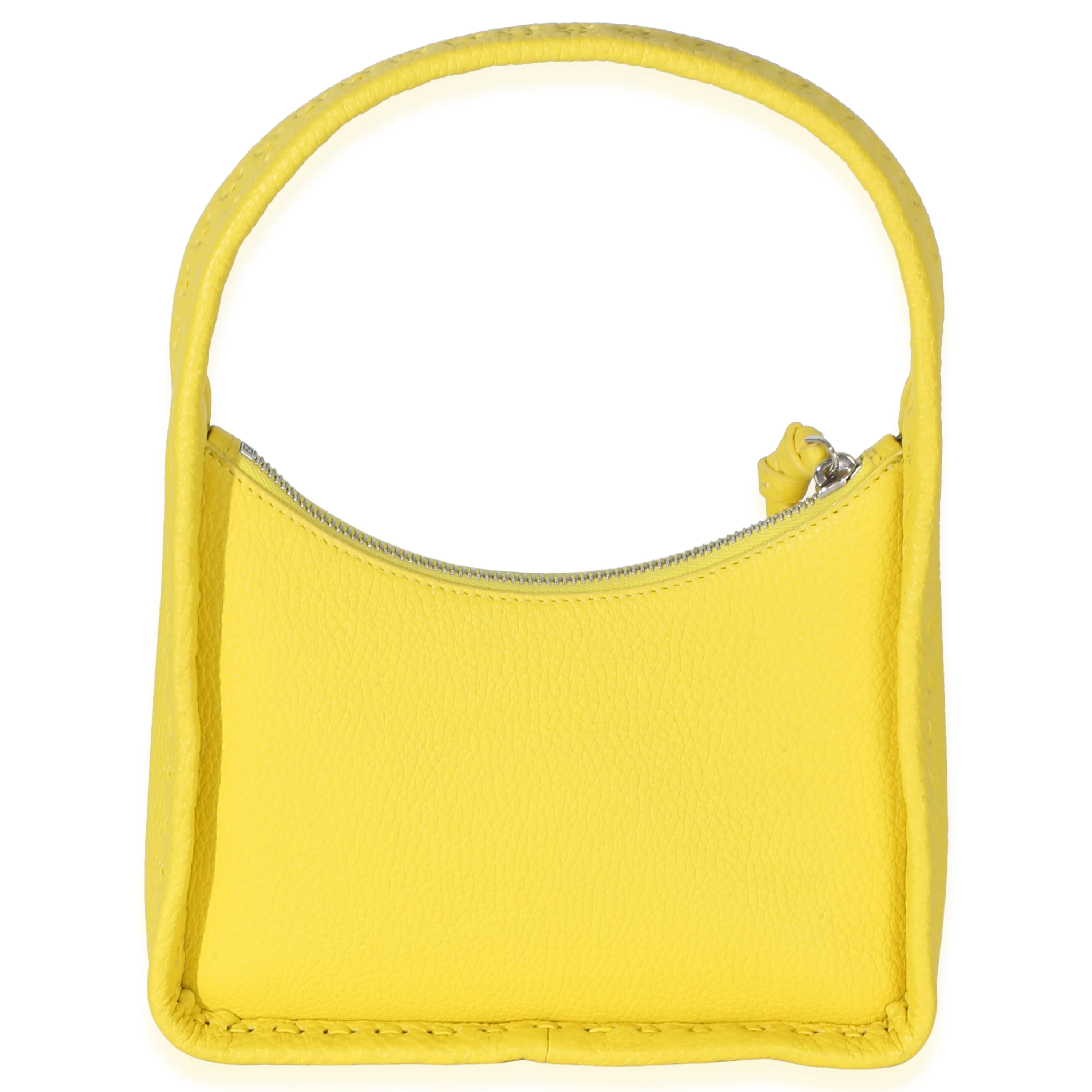 Yellow Cuoio Roma Selleria Fendisense Mini Hobo - Image 4