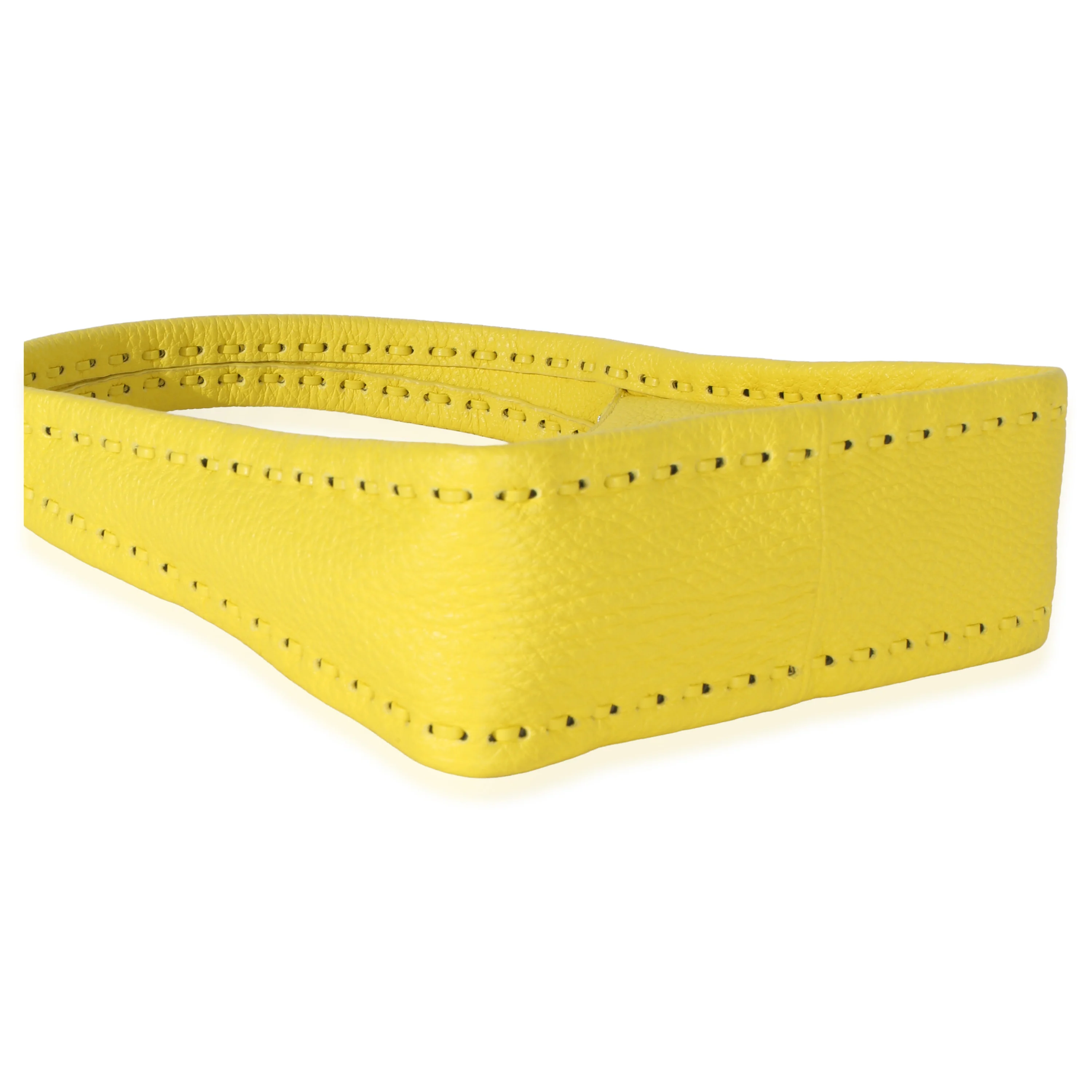 Yellow Cuoio Roma Selleria Fendisense Mini Hobo - Image 6