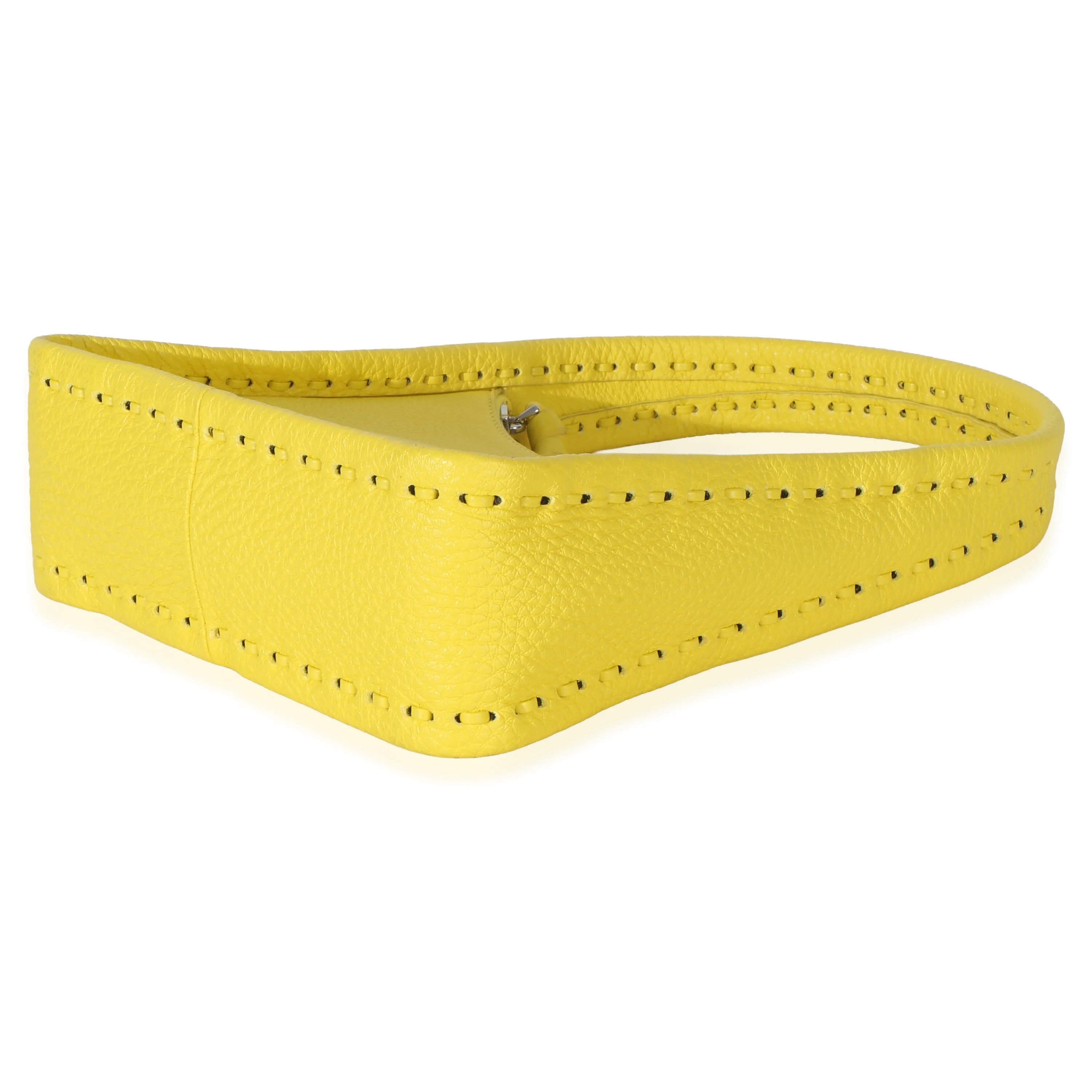 Yellow Cuoio Roma Selleria Fendisense Mini Hobo - Image 7